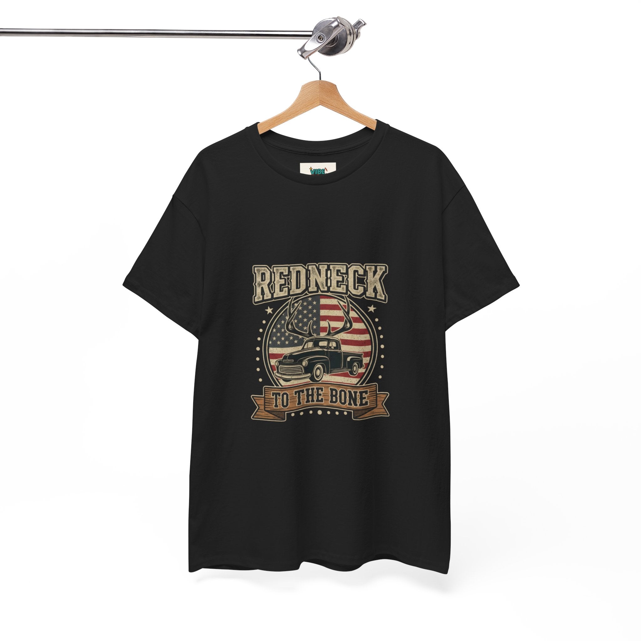 Redneck to the Bone Unisex Heavy Cotton Tee, Southern Pride Shirt, Americana Style Tee, Country Music Apparel, Gift for Him, Patriotic Top