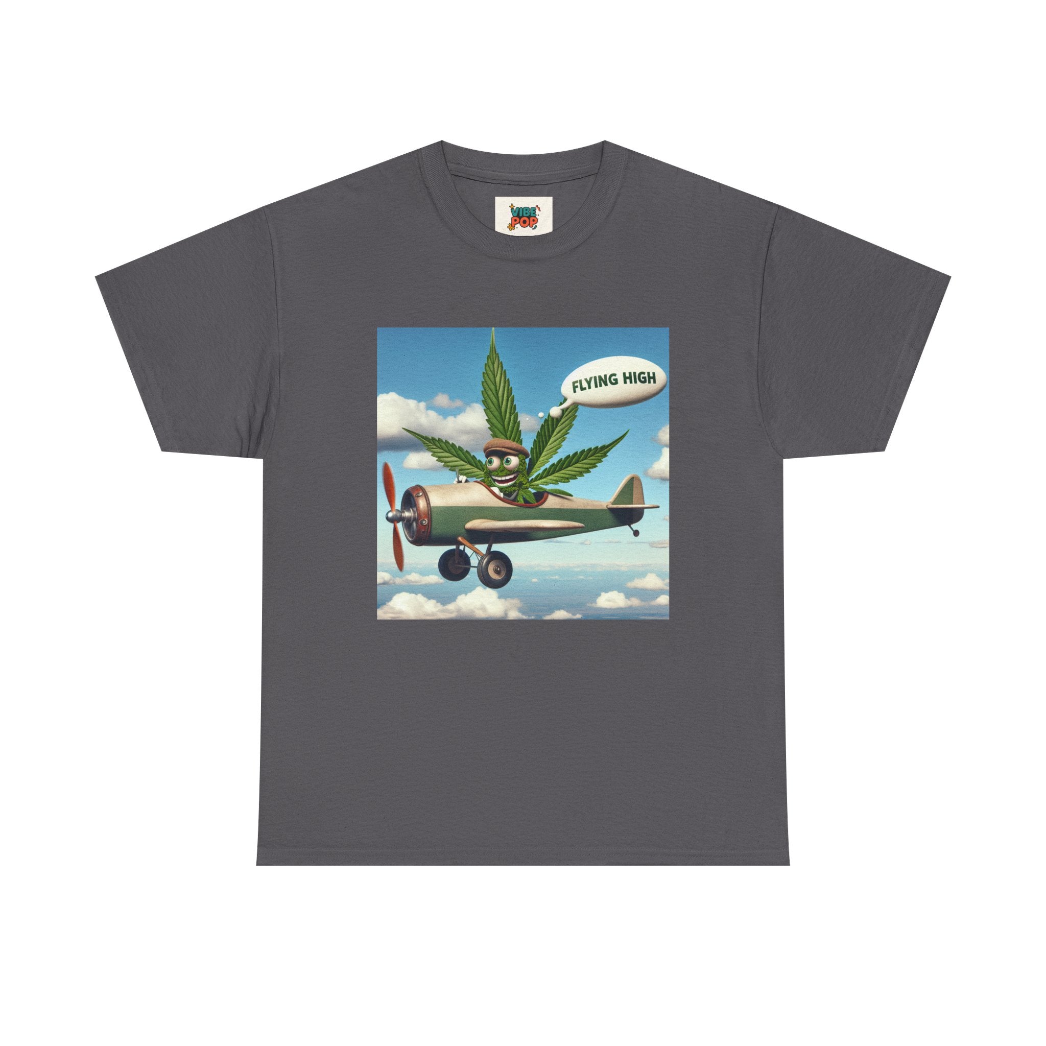 High Flying Cannabis Tee, Stoner Apparel, Vintage Style T-Shirt, Gift for Weed Lovers, Funny Graphic Tee