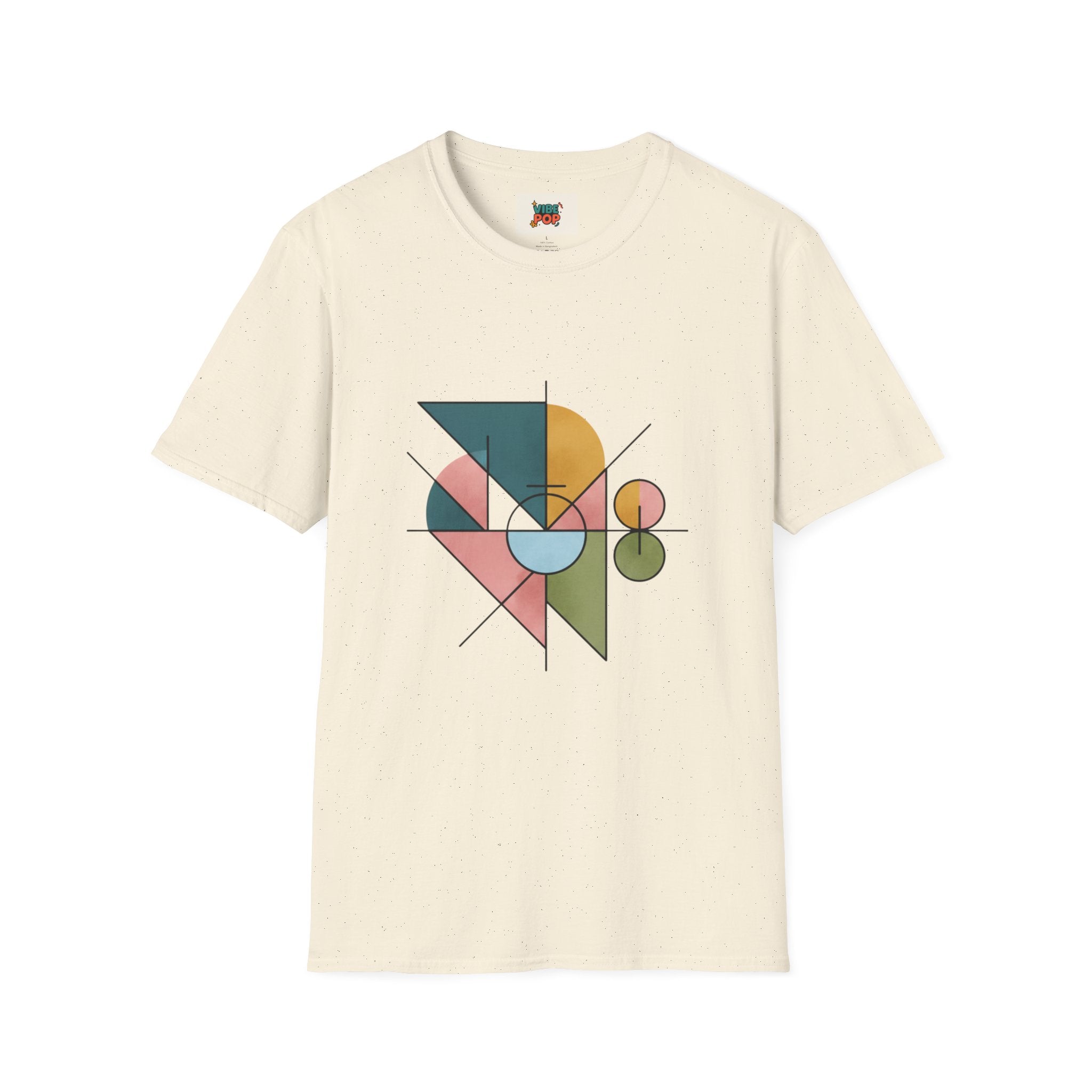 Geometric Art Unisex T-Shirt, Trendy Tee, Casual Wear, Gift for Art Lovers, Fashion Statement, Modern Design, Abstract, Geometric