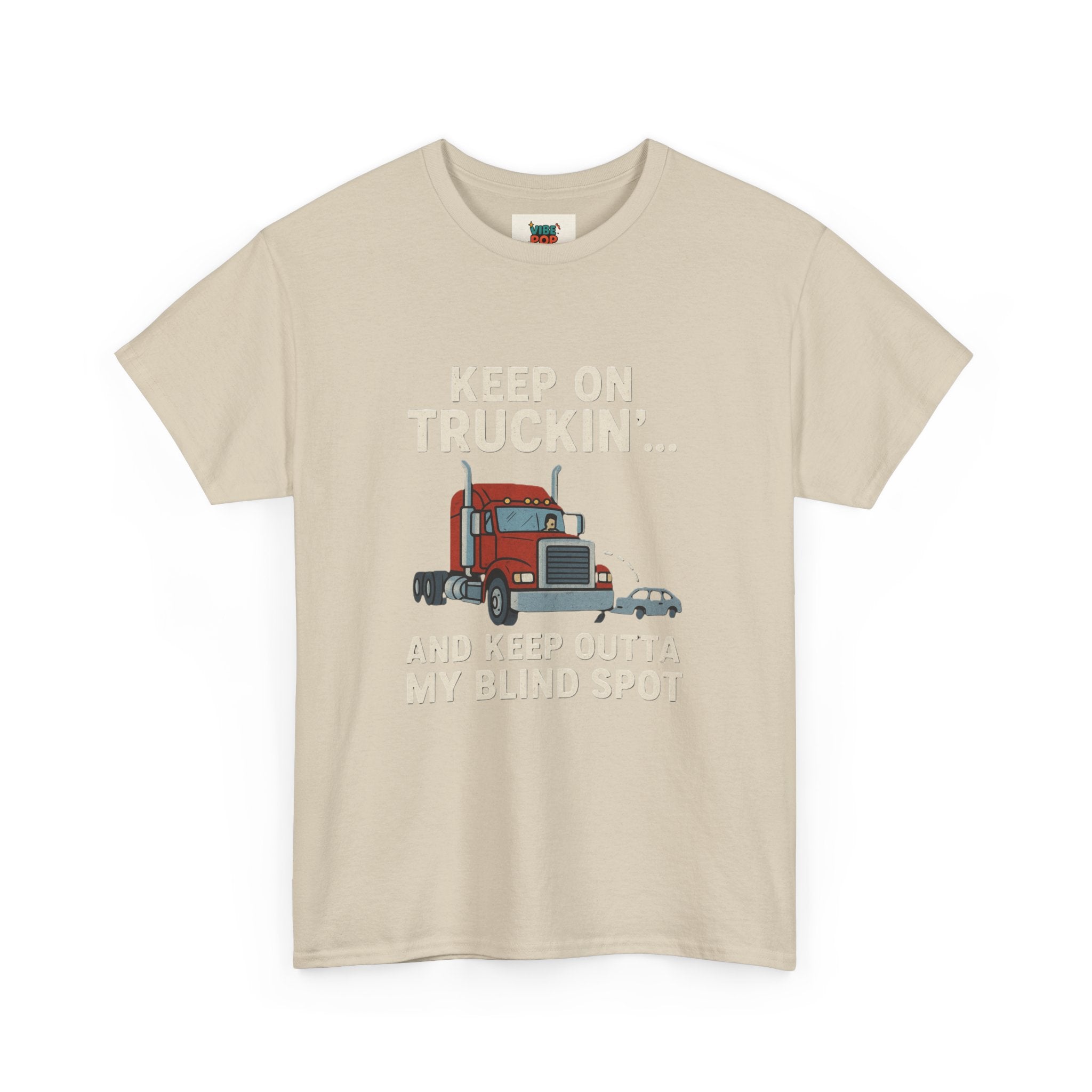 Keep on Truckin' Unisex Heavy Cotton Tee, Perfect Gift for Truck Drivers, Casual Wear, Trucking Apparel, Road Trip T-Shirt, Funny Gift