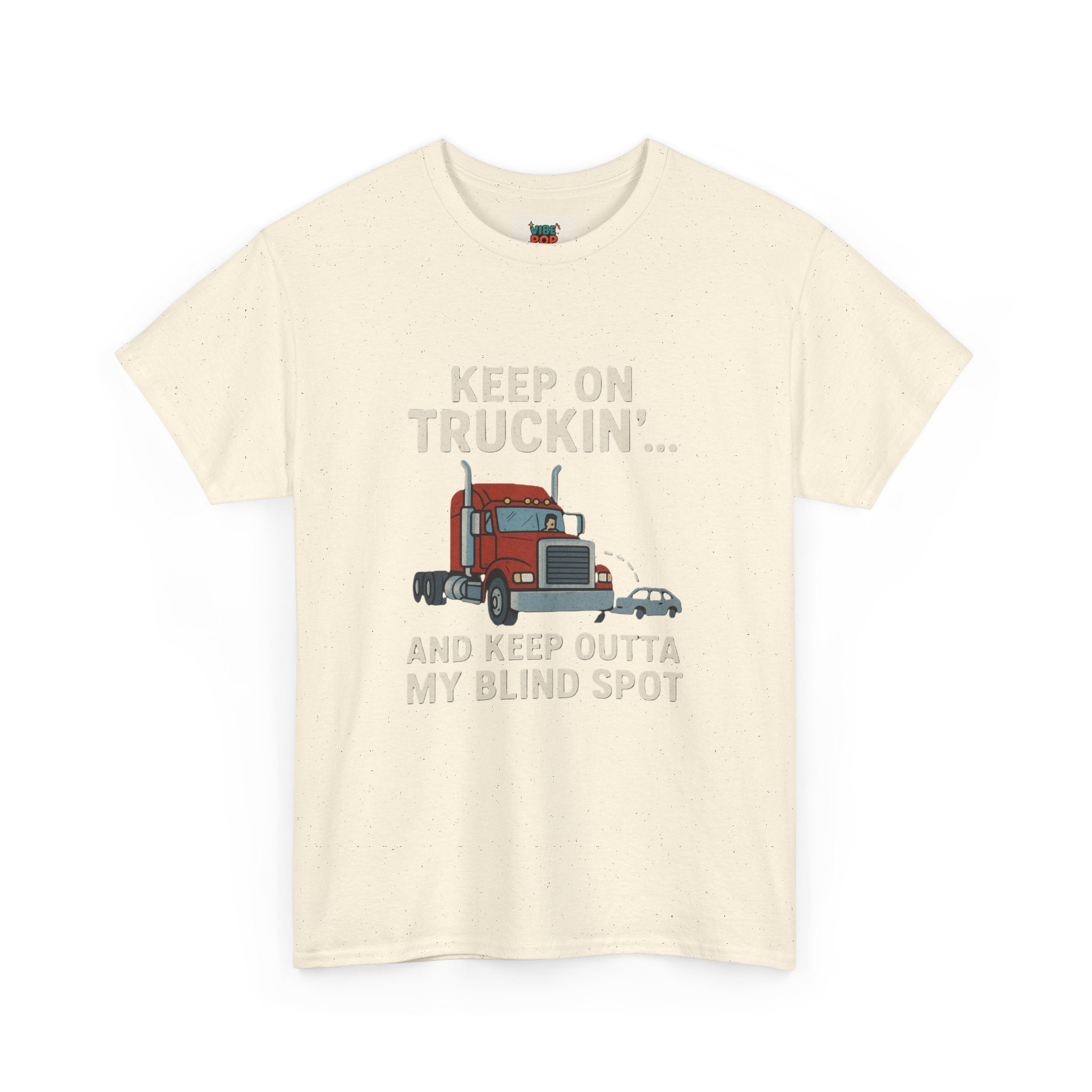 Keep on Truckin' Unisex Heavy Cotton Tee, Perfect Gift for Truck Drivers, Casual Wear, Trucking Apparel, Road Trip T-Shirt, Funny Gift