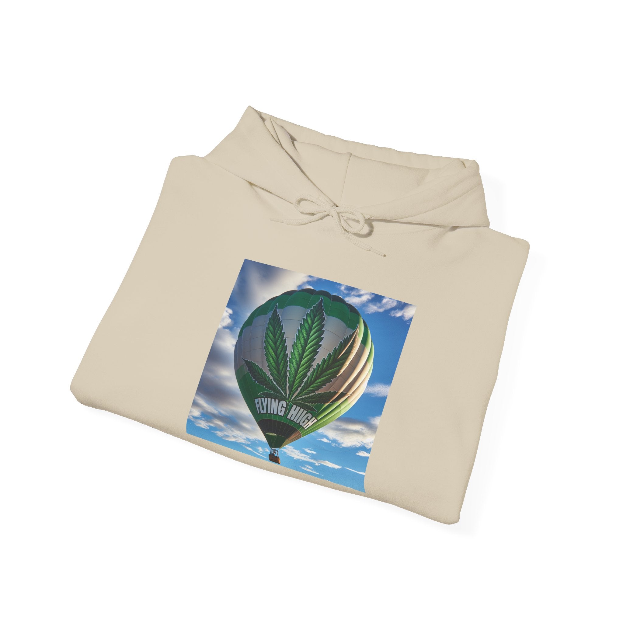 Hot Air Balloon Unisex Hooded Sweatshirt, Weed, Cannabis  Gift for Adventurers, Perfect for Fall, Ideal for Travel Enthusiasts, Nature Lovers, [...]