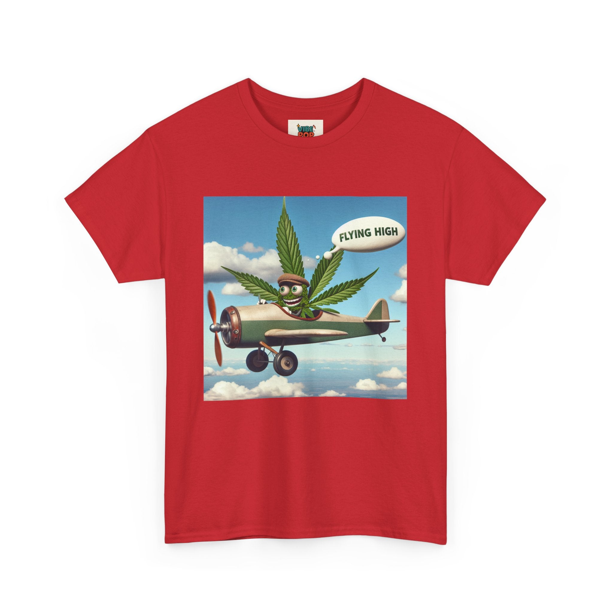 High Flying Cannabis Tee, Stoner Apparel, Vintage Style T-Shirt, Gift for Weed Lovers, Funny Graphic Tee