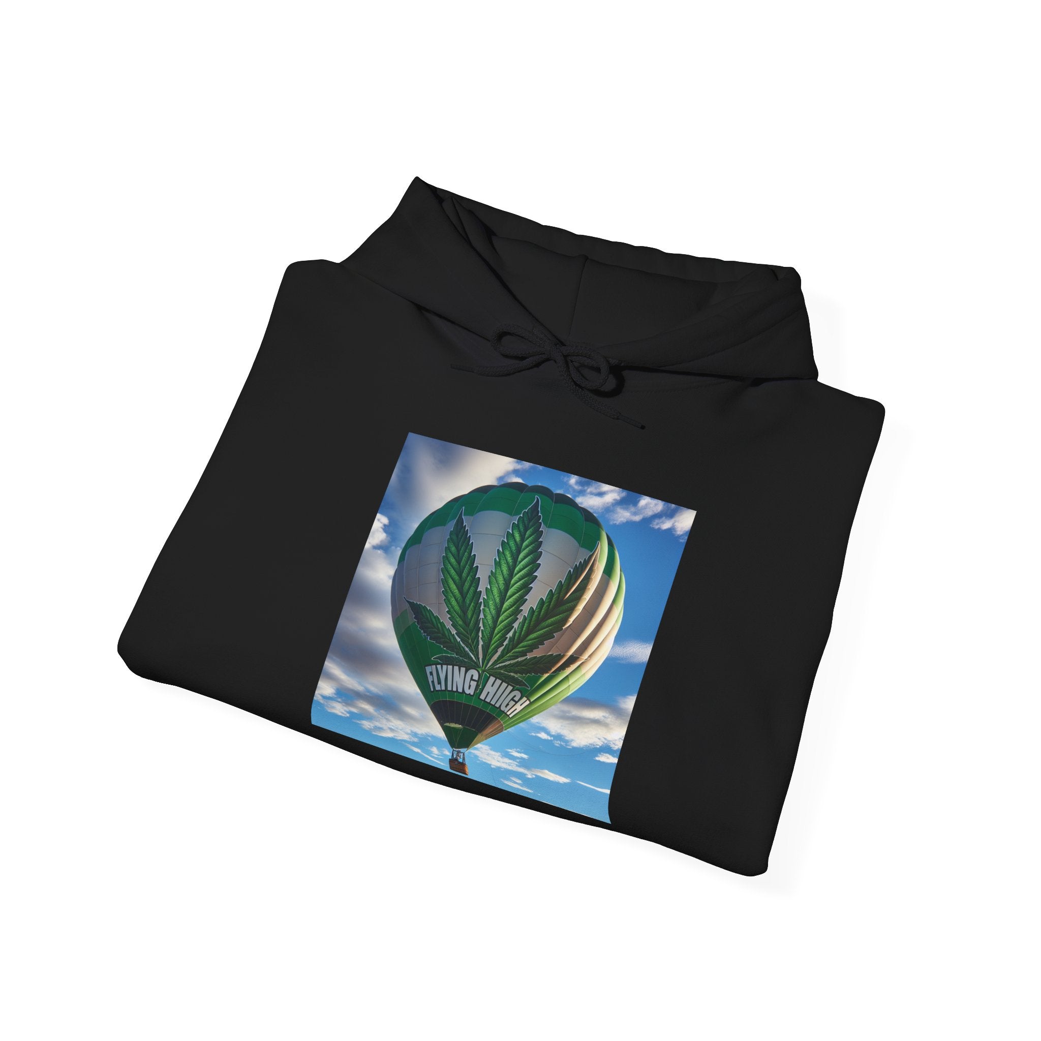 Hot Air Balloon Unisex Hooded Sweatshirt, Weed, Cannabis  Gift for Adventurers, Perfect for Fall, Ideal for Travel Enthusiasts, Nature Lovers, [...]