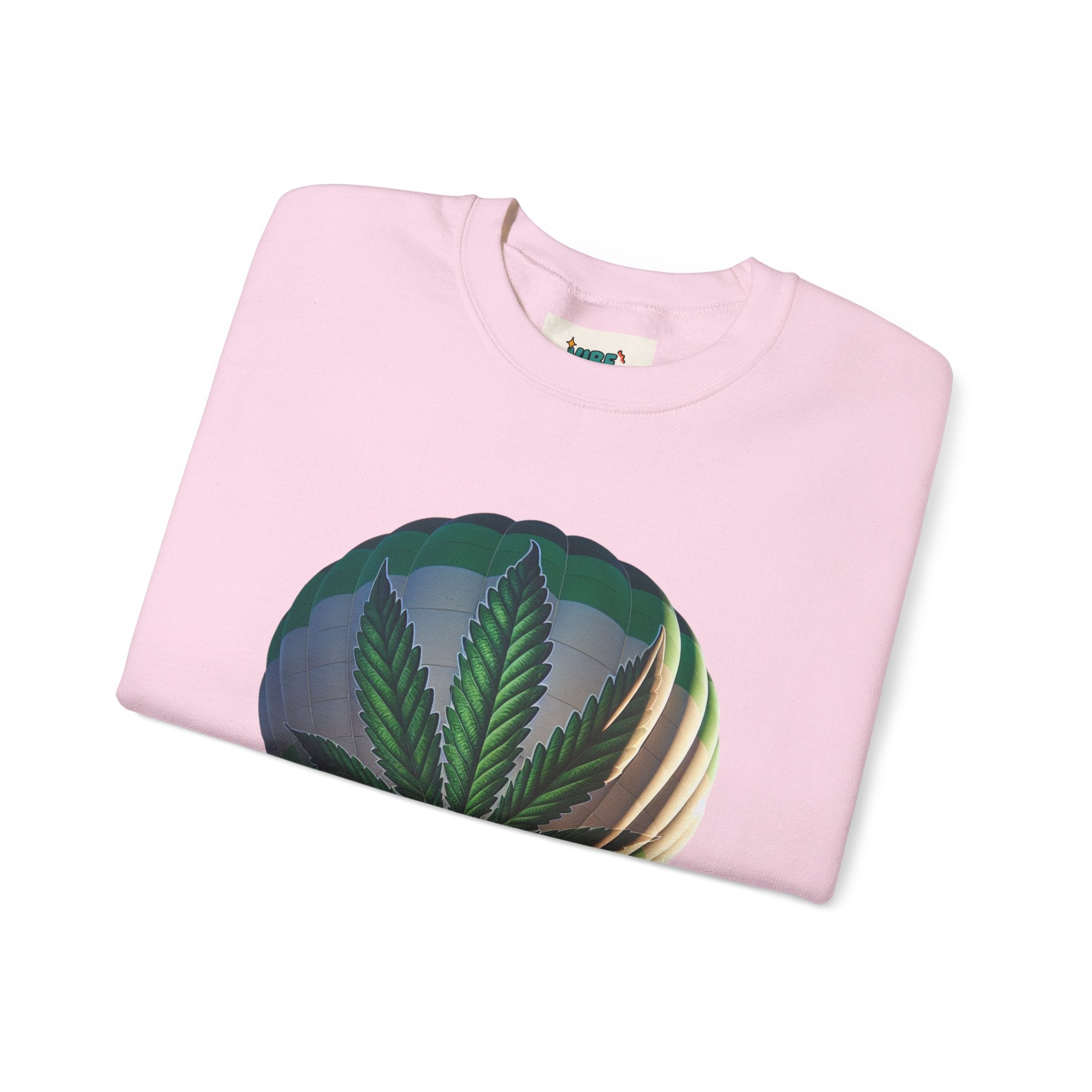 High Flying Crewneck Sweatshirt | Unisex Cannabis Design | Cozy Gift for Smokers | Fall Fashion | Chill Vibes