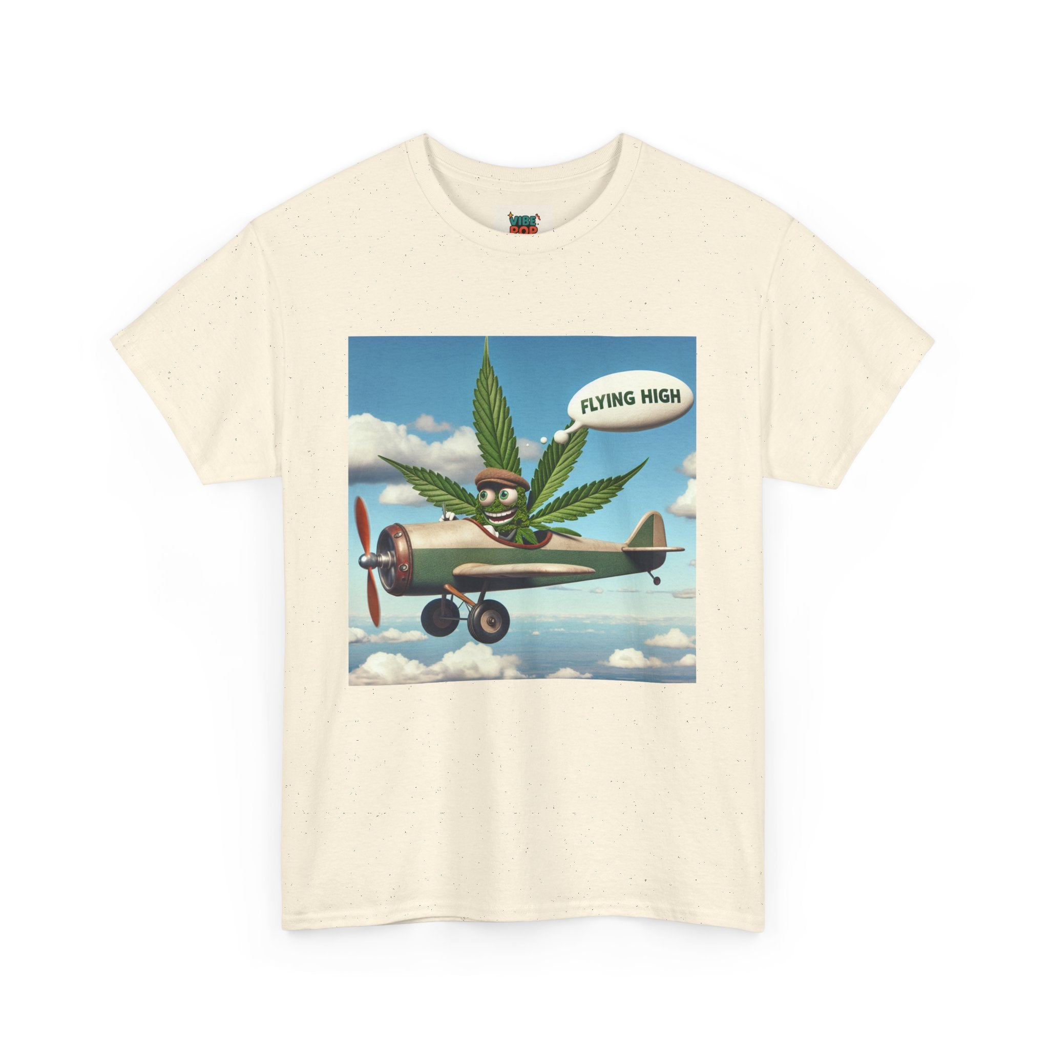 High Flying Cannabis Tee, Stoner Apparel, Vintage Style T-Shirt, Gift for Weed Lovers, Funny Graphic Tee