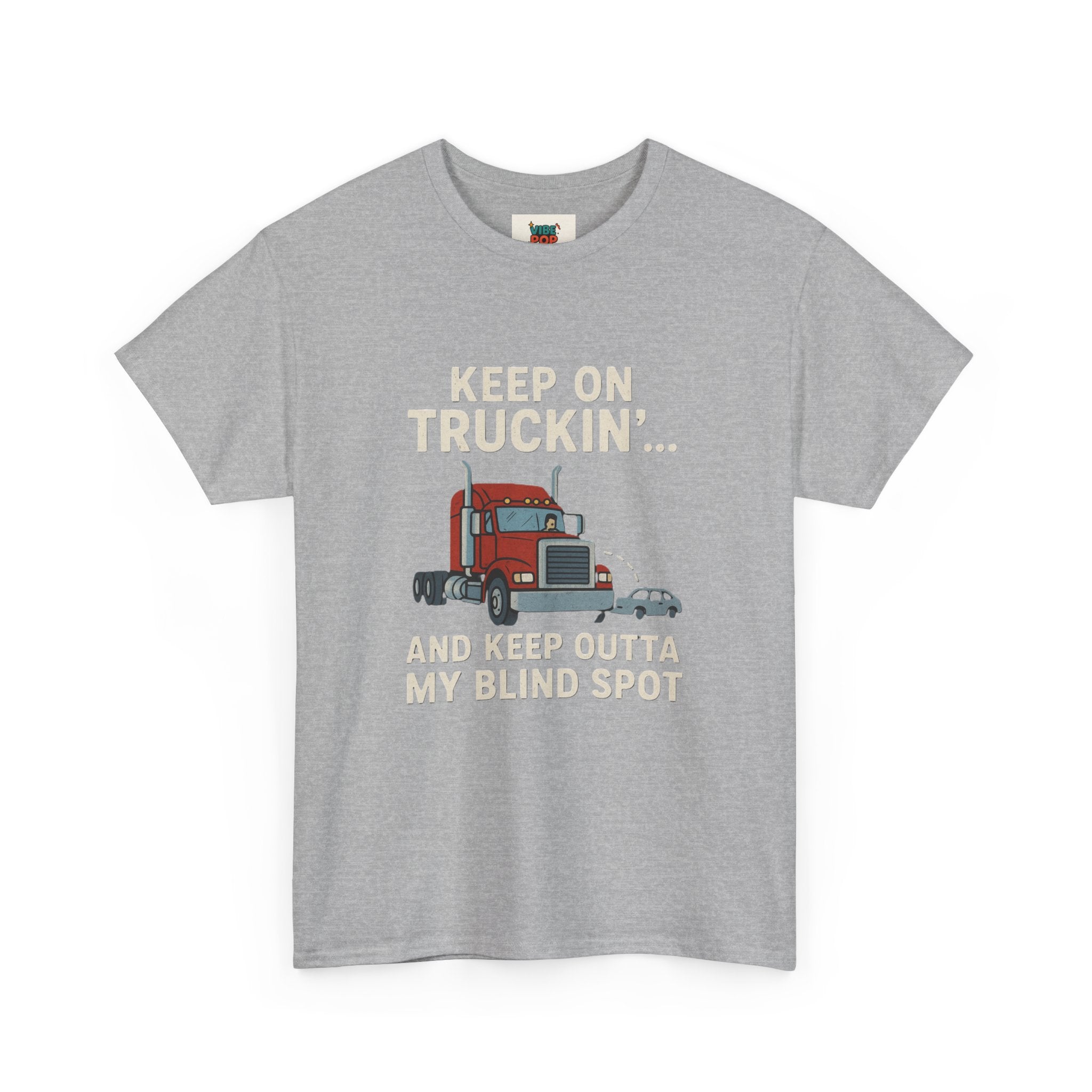 Keep on Truckin' Unisex Heavy Cotton Tee, Perfect Gift for Truck Drivers, Casual Wear, Trucking Apparel, Road Trip T-Shirt, Funny Gift