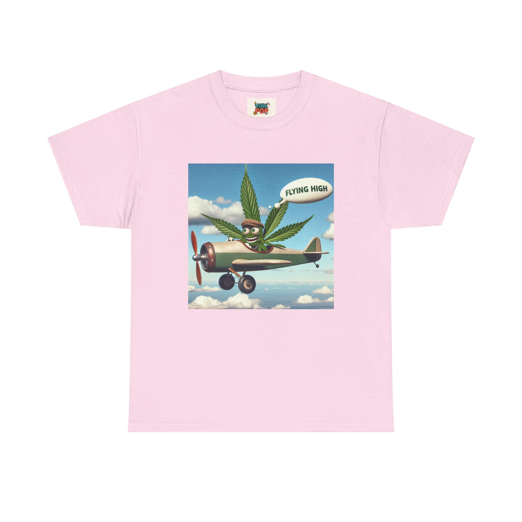 High Flying Cannabis Tee, Stoner Apparel, Vintage Style T-Shirt, Gift for Weed Lovers, Funny Graphic Tee