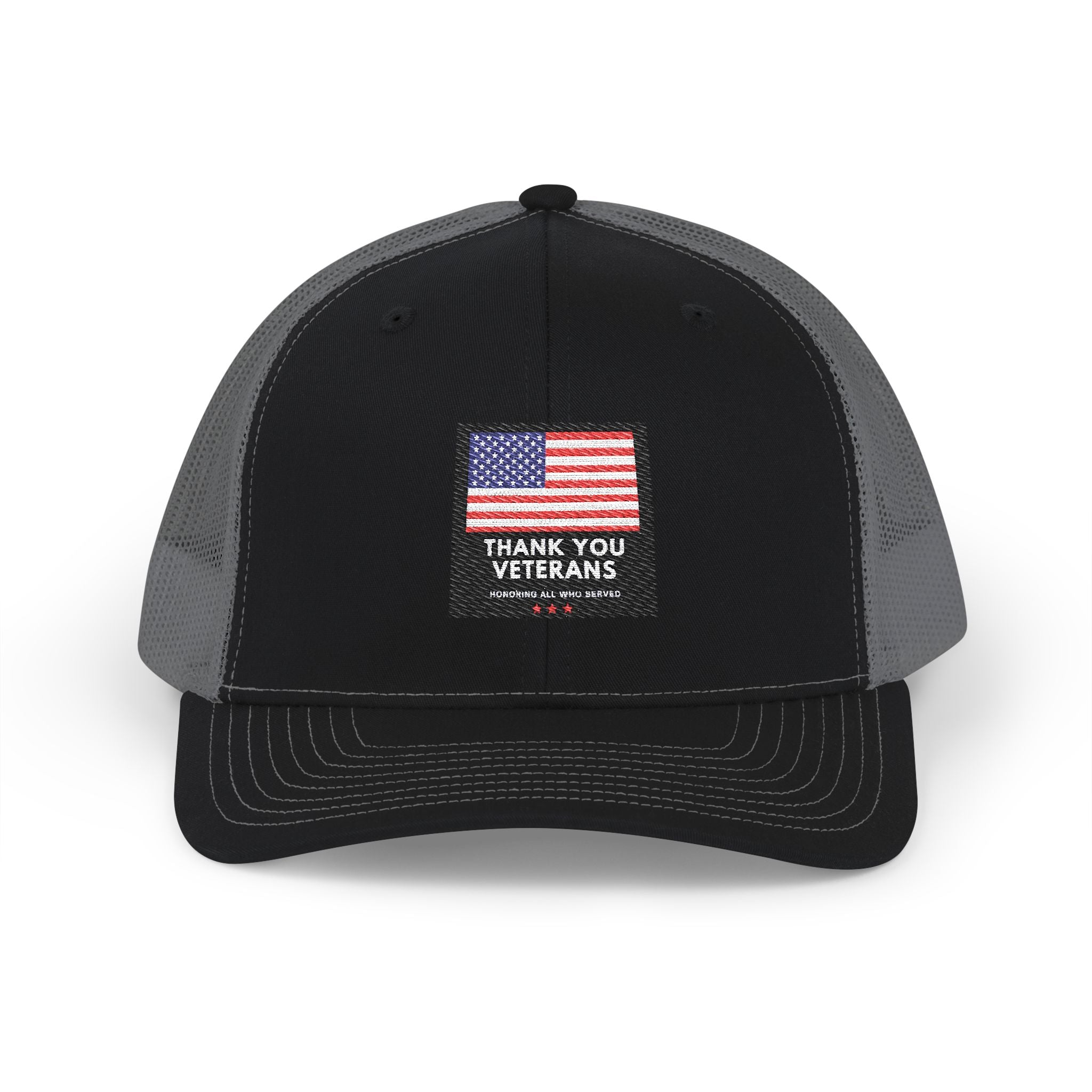Veterans Appreciation Snapback Trucker Cap, Patriotic Hat, Father's Day Gift, Casual Outfit, American Flag Cap