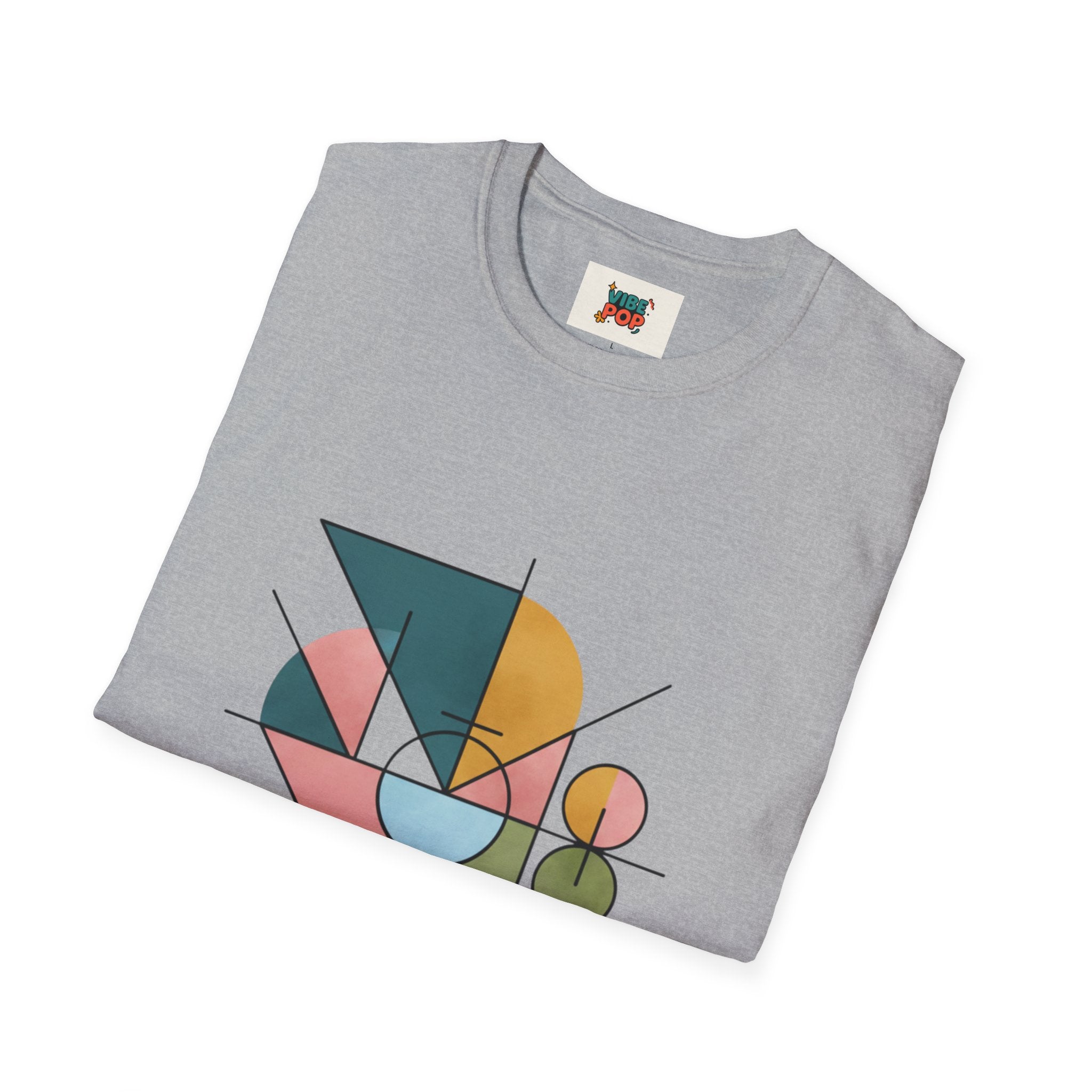 Geometric Art Unisex T-Shirt, Trendy Tee, Casual Wear, Gift for Art Lovers, Fashion Statement, Modern Design, Abstract, Geometric