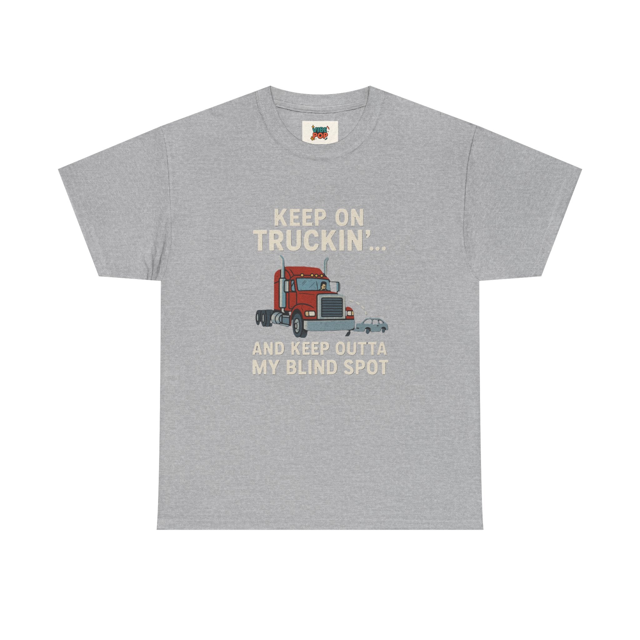 Keep on Truckin' Unisex Heavy Cotton Tee, Perfect Gift for Truck Drivers, Casual Wear, Trucking Apparel, Road Trip T-Shirt, Funny Gift