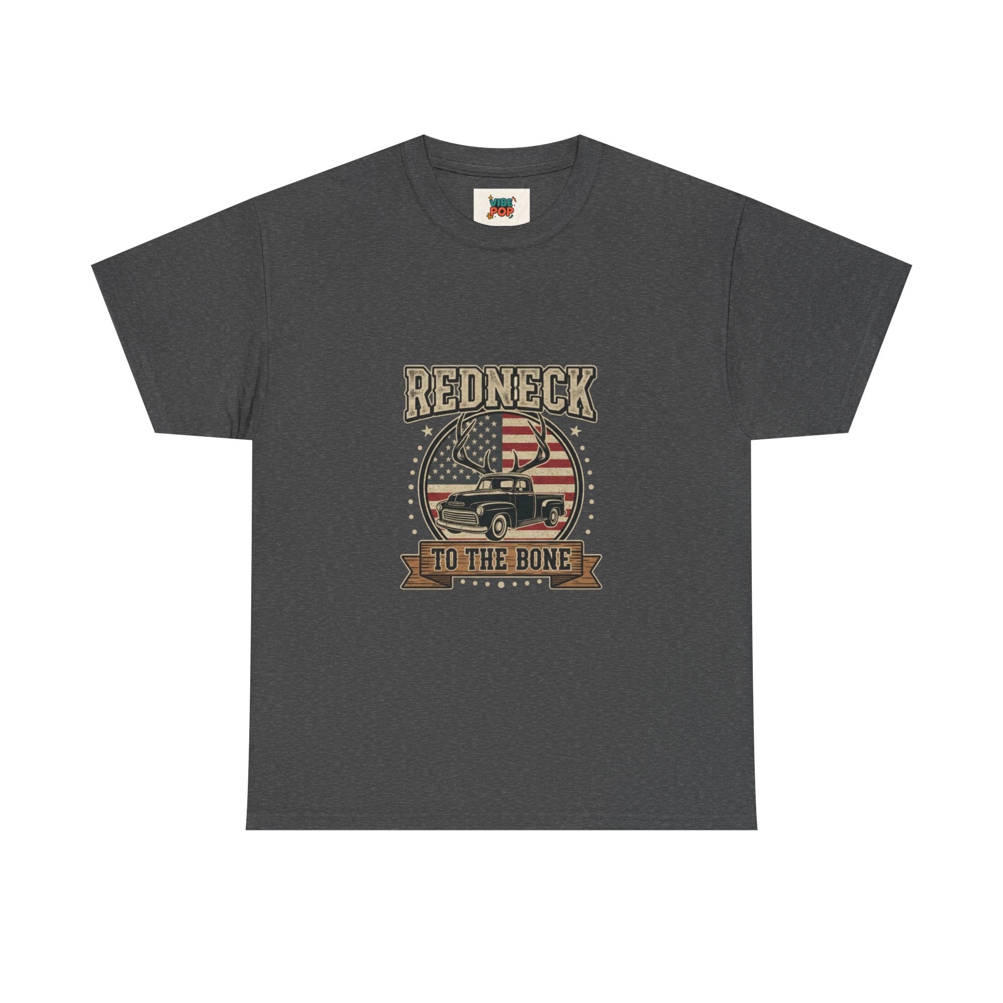 Redneck to the Bone Unisex Heavy Cotton Tee, Southern Pride Shirt, Americana Style Tee, Country Music Apparel, Gift for Him, Patriotic Top