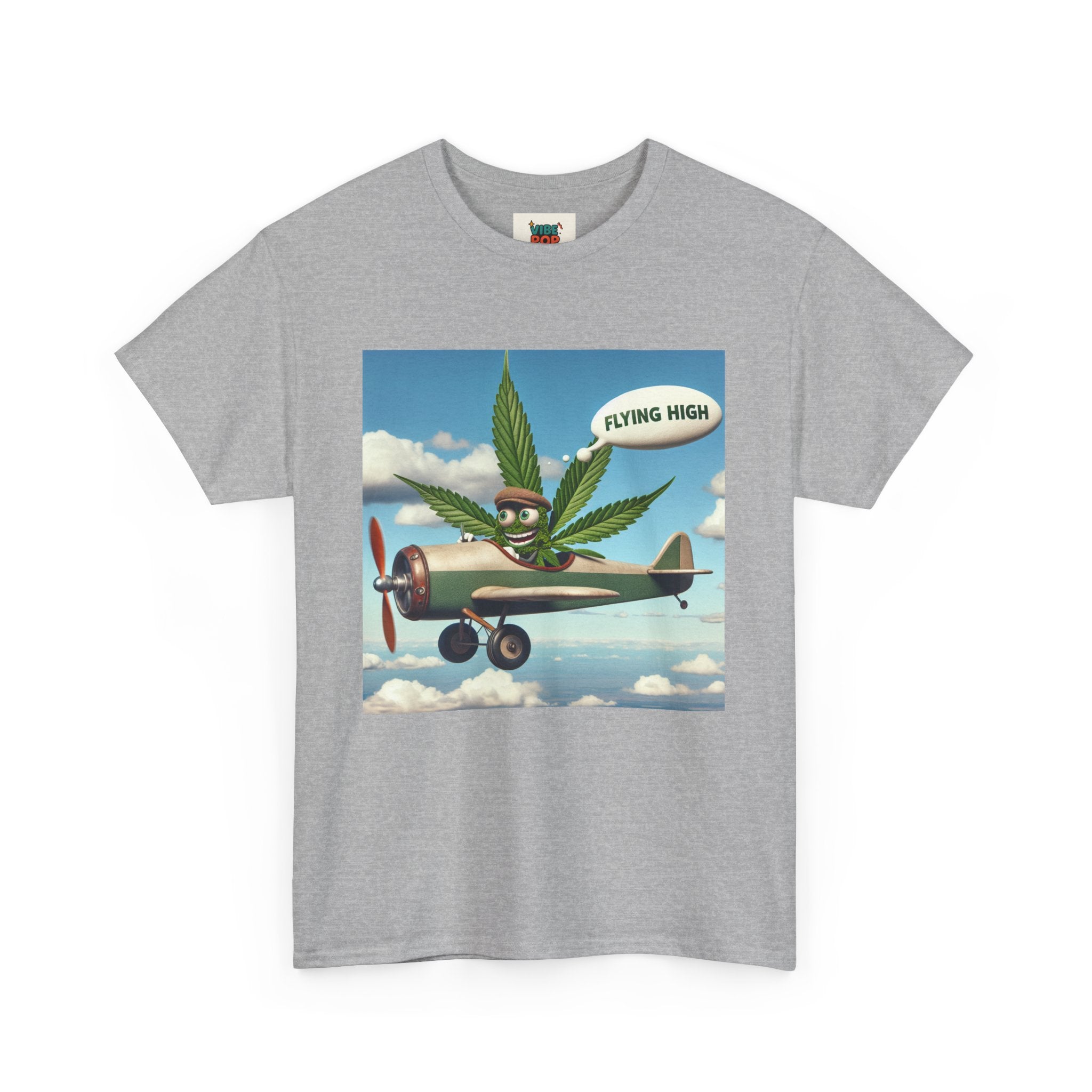 High Flying Cannabis Tee, Stoner Apparel, Vintage Style T-Shirt, Gift for Weed Lovers, Funny Graphic Tee