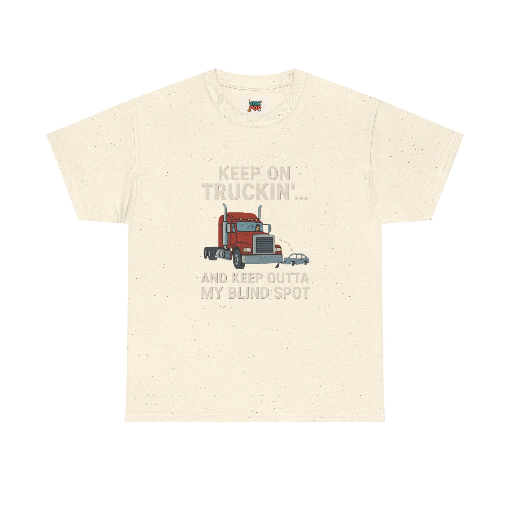 Keep on Truckin' Unisex Heavy Cotton Tee, Perfect Gift for Truck Drivers, Casual Wear, Trucking Apparel, Road Trip T-Shirt, Funny Gift