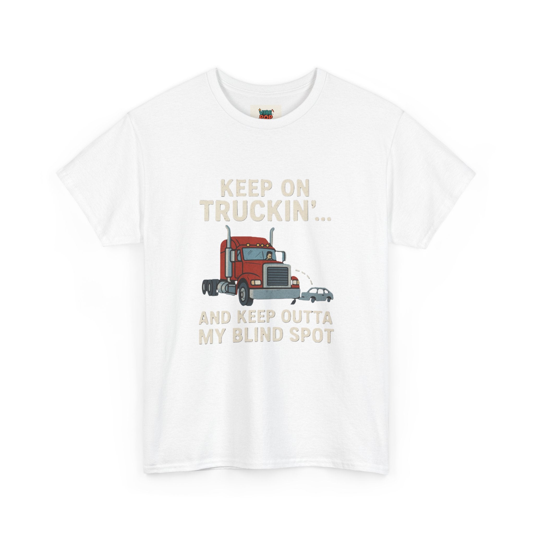 Keep on Truckin' Unisex Heavy Cotton Tee, Perfect Gift for Truck Drivers, Casual Wear, Trucking Apparel, Road Trip T-Shirt, Funny Gift