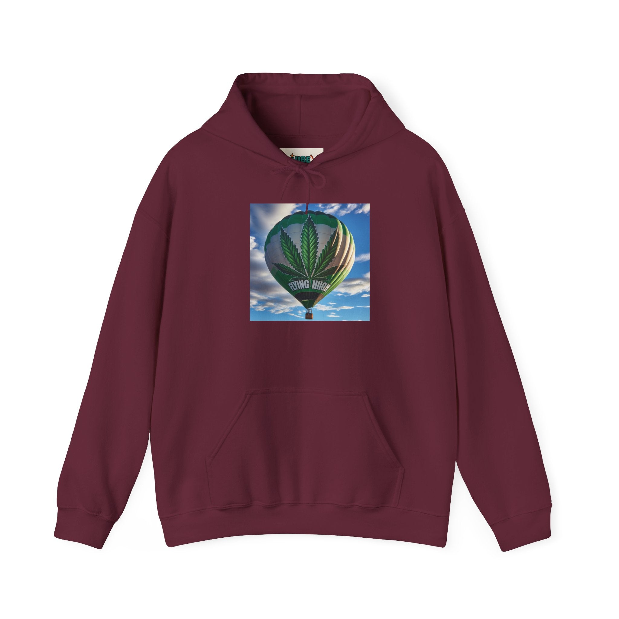 Hot Air Balloon Unisex Hooded Sweatshirt, Weed, Cannabis  Gift for Adventurers, Perfect for Fall, Ideal for Travel Enthusiasts, Nature Lovers, [...]