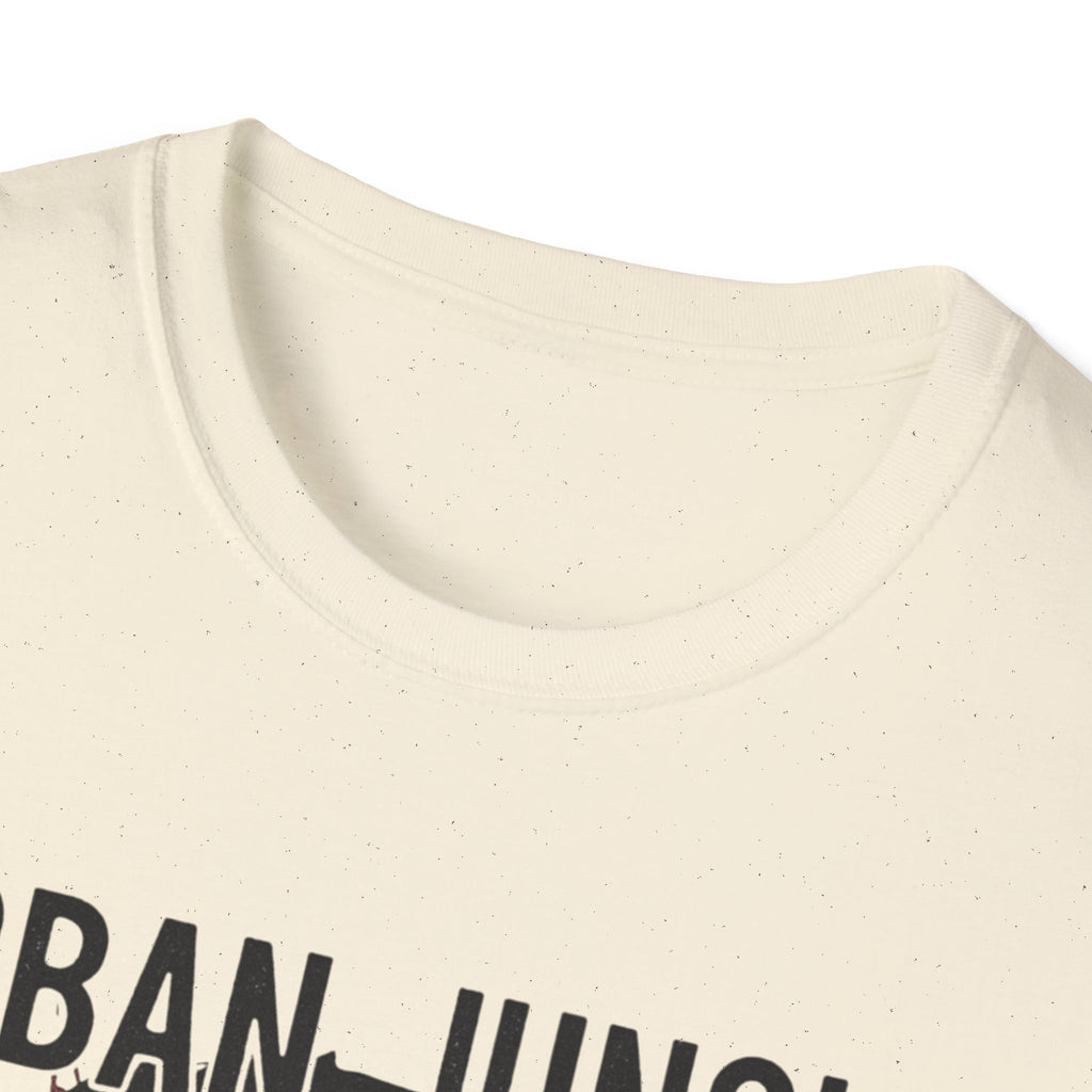 Urban Jungle Panther T-Shirt, Graphic Tee for Nature Lovers, Unisex Softstyle Shirt, Perfect Gift for Adventurers, Streetwear Fashion, Edgy, Raw