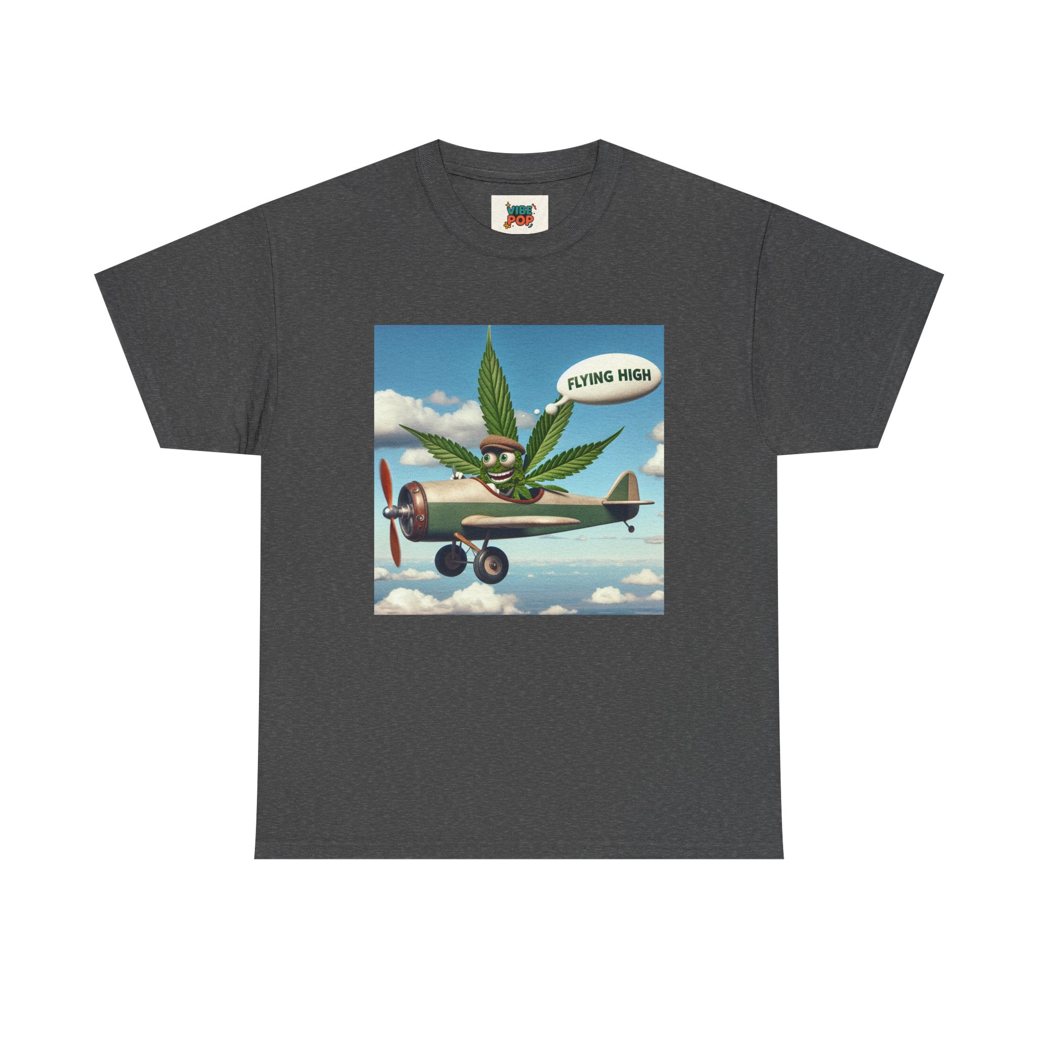 High Flying Cannabis Tee, Stoner Apparel, Vintage Style T-Shirt, Gift for Weed Lovers, Funny Graphic Tee