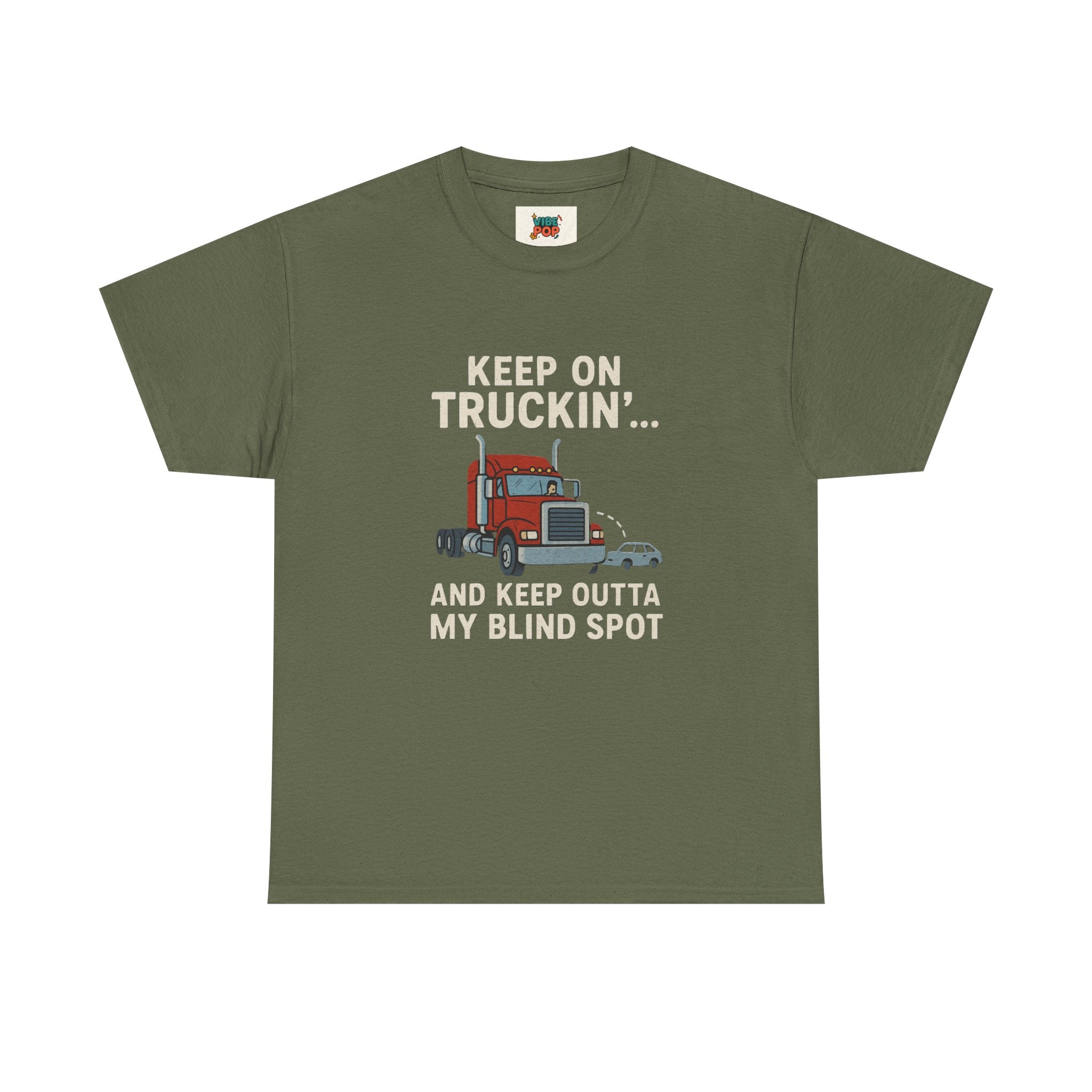 Keep on Truckin' Unisex Heavy Cotton Tee, Perfect Gift for Truck Drivers, Casual Wear, Trucking Apparel, Road Trip T-Shirt, Funny Gift