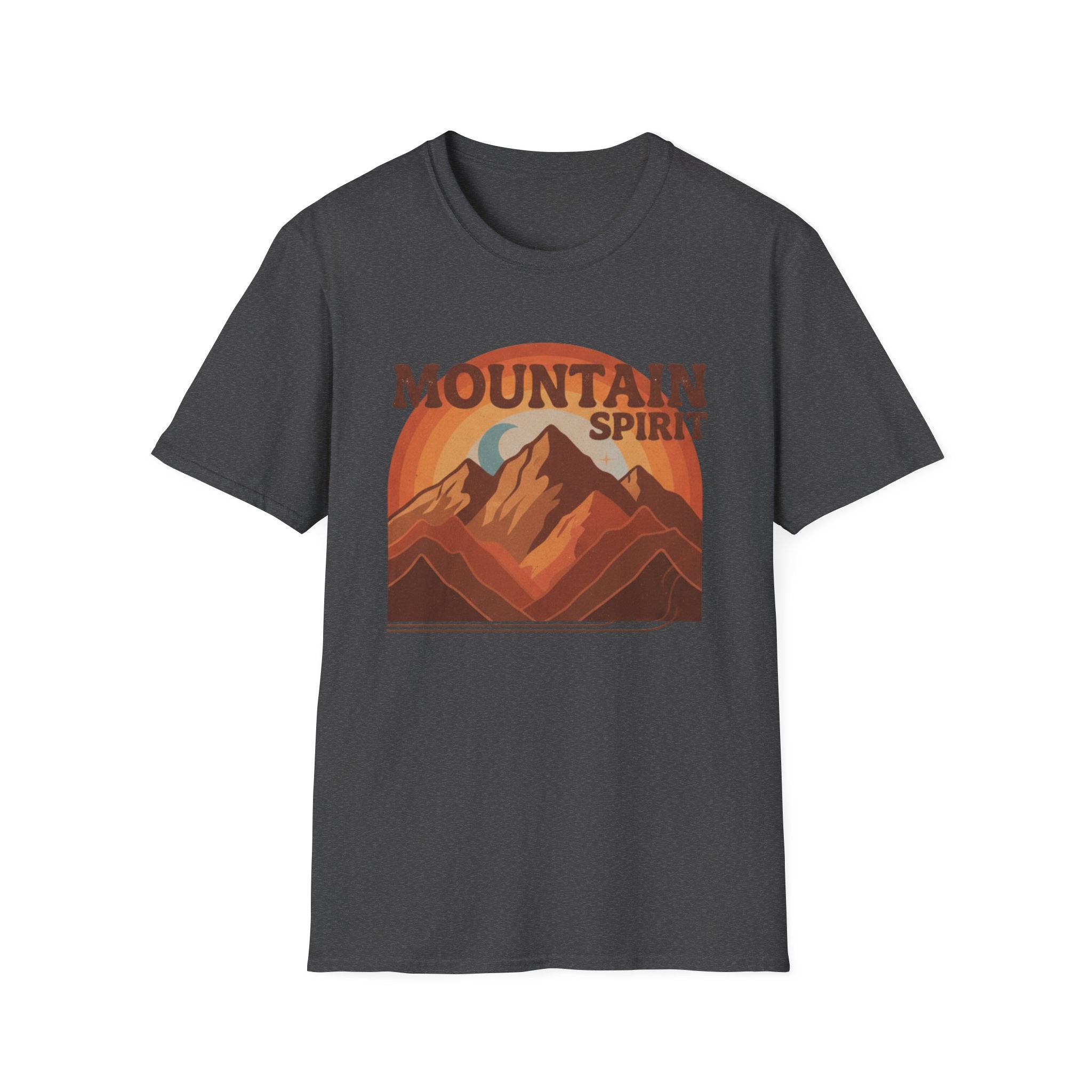 Retro Mountain Spirit Unisex Soft Style T-Shirt, Adventure Shirt, Gift for Nature Lovers, Hiking Apparel, Outdoor Casual Tee