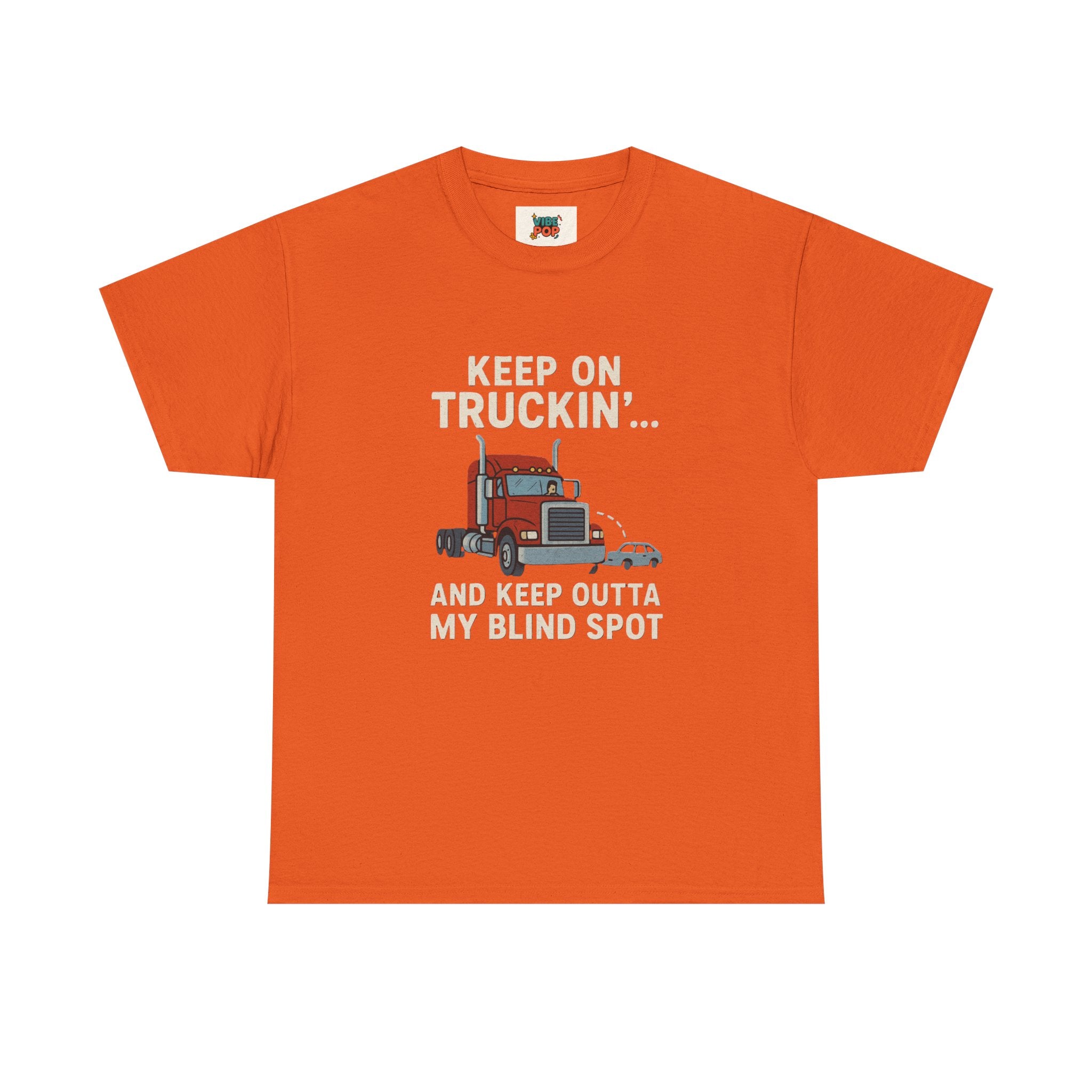 Keep on Truckin' Unisex Heavy Cotton Tee, Perfect Gift for Truck Drivers, Casual Wear, Trucking Apparel, Road Trip T-Shirt, Funny Gift