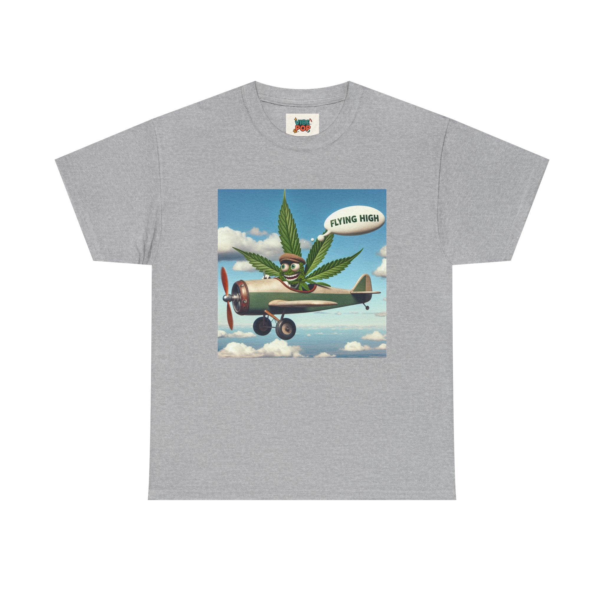 High Flying Cannabis Tee, Stoner Apparel, Vintage Style T-Shirt, Gift for Weed Lovers, Funny Graphic Tee
