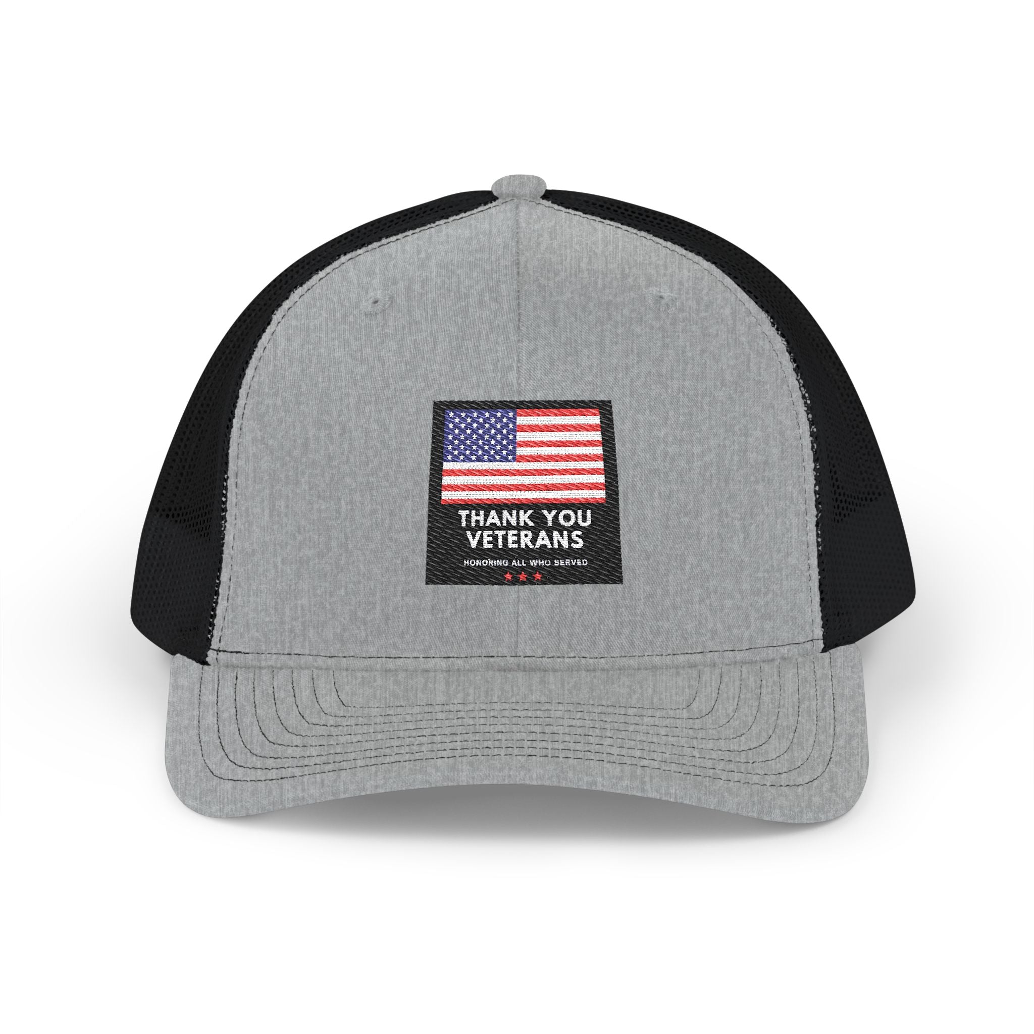 Veterans Appreciation Snapback Trucker Cap, Patriotic Hat, Father's Day Gift, Casual Outfit, American Flag Cap
