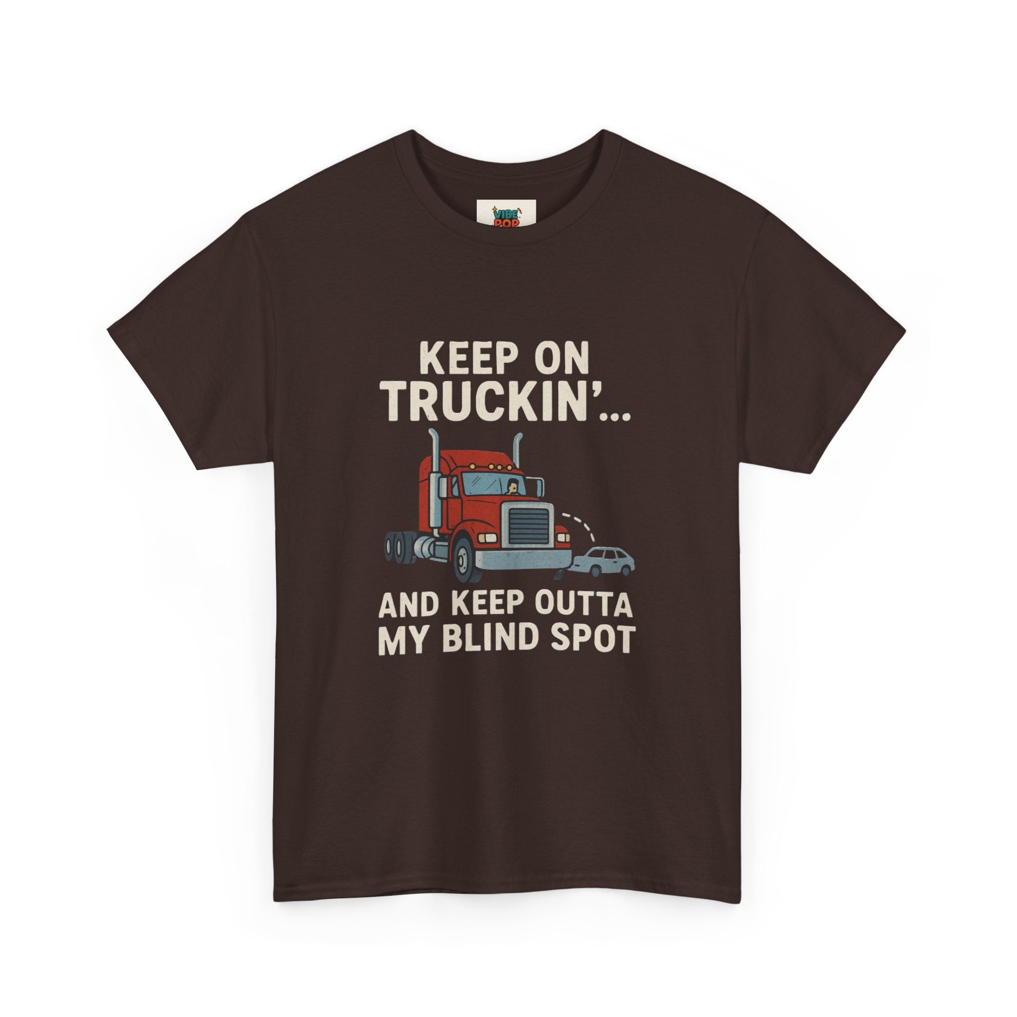Keep on Truckin' Unisex Heavy Cotton Tee, Perfect Gift for Truck Drivers, Casual Wear, Trucking Apparel, Road Trip T-Shirt, Funny Gift