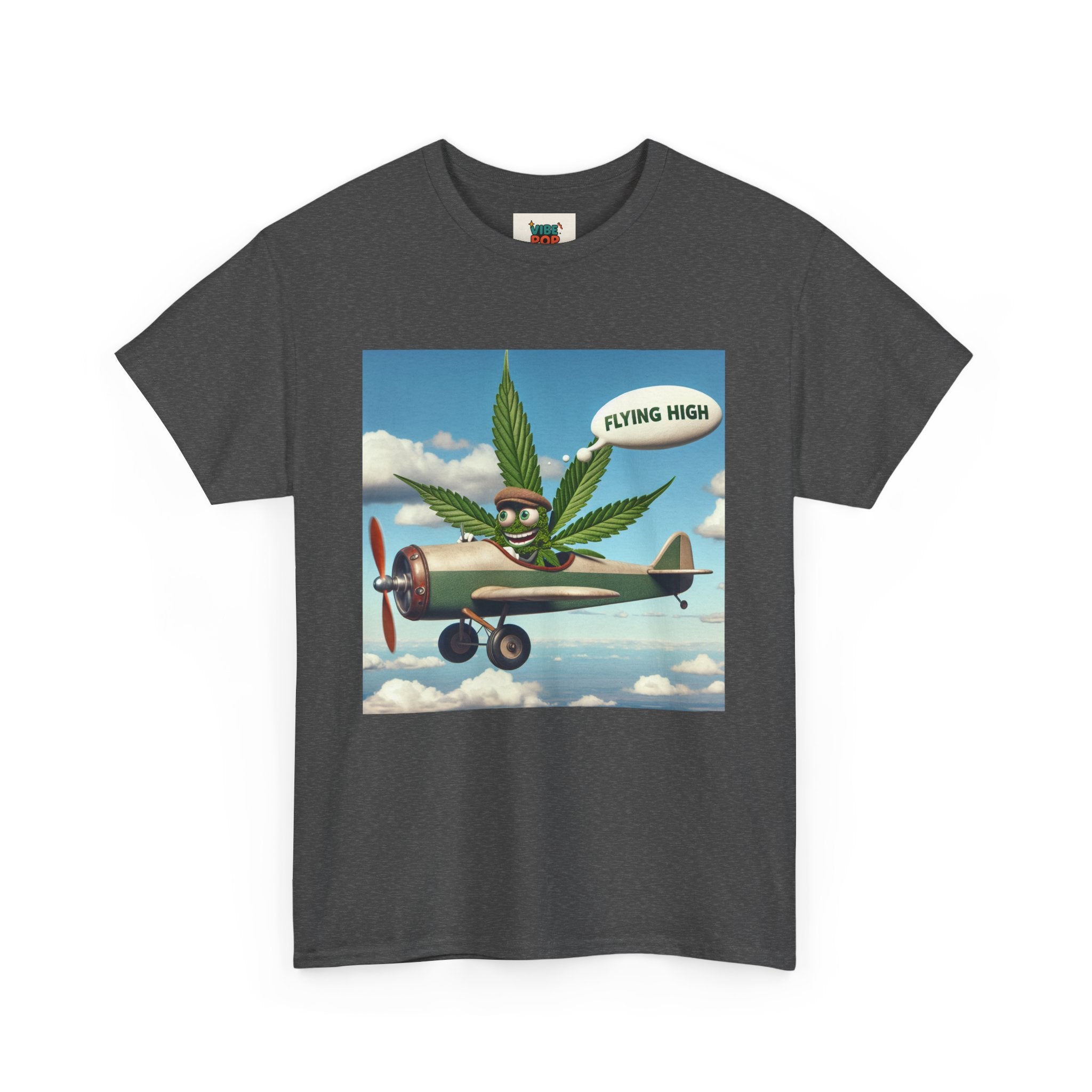 High Flying Cannabis Tee, Stoner Apparel, Vintage Style T-Shirt, Gift for Weed Lovers, Funny Graphic Tee