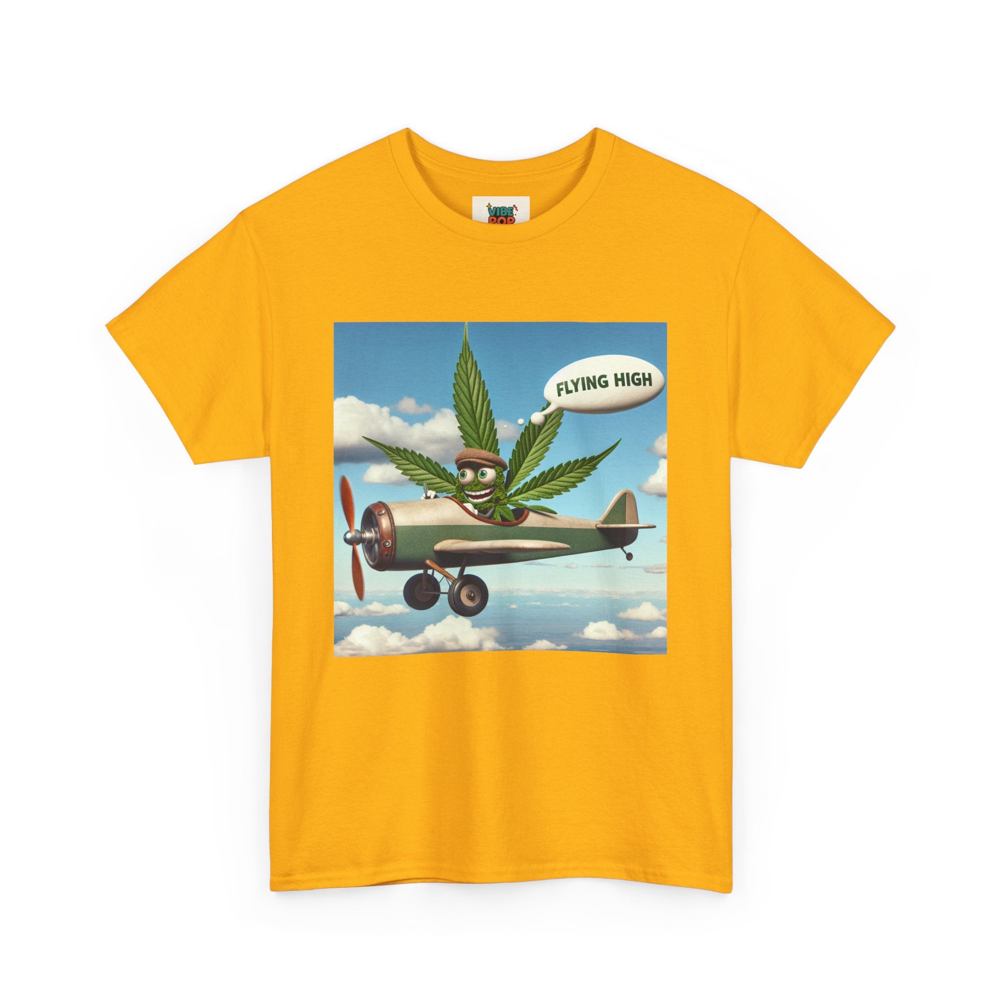 High Flying Cannabis Tee, Stoner Apparel, Vintage Style T-Shirt, Gift for Weed Lovers, Funny Graphic Tee