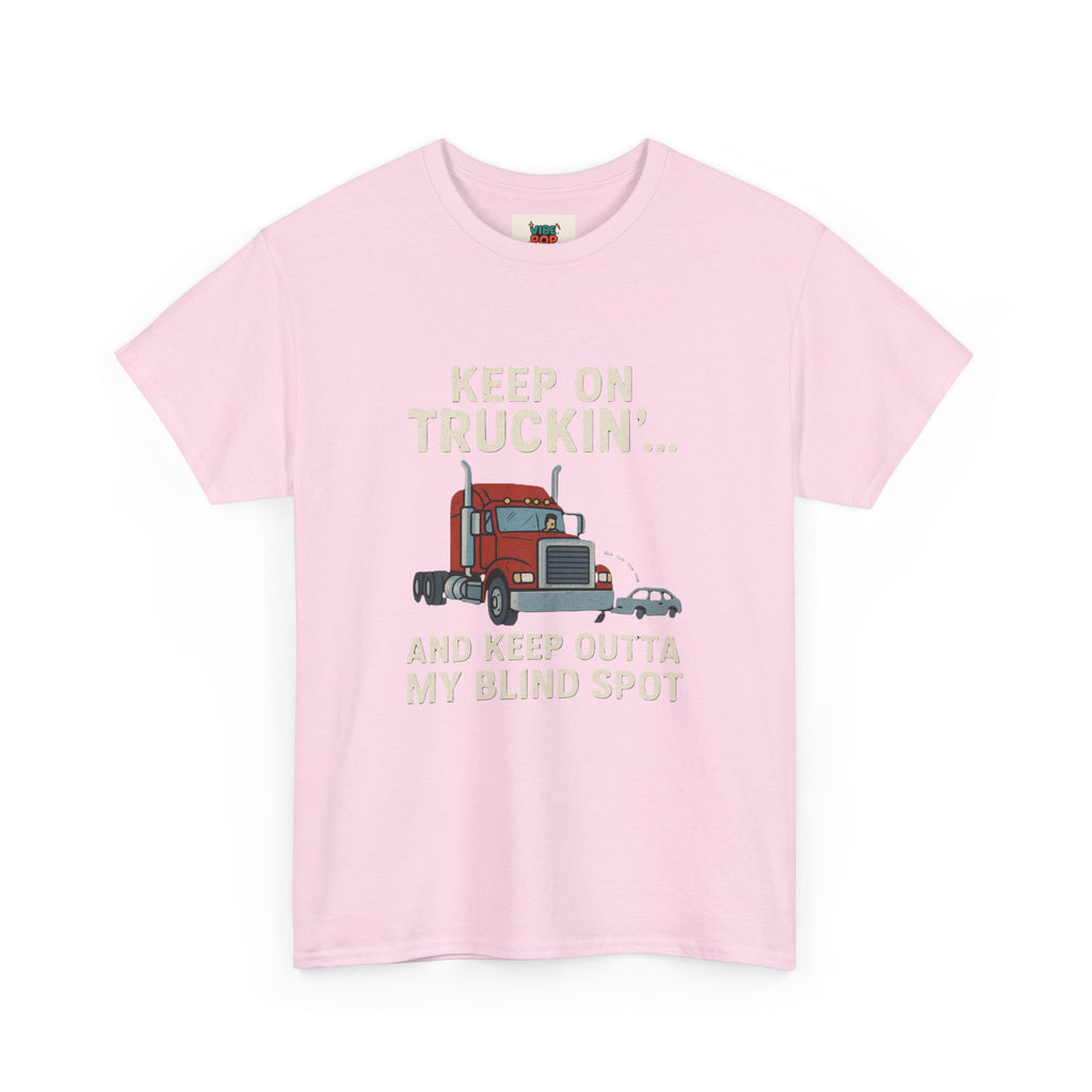 Keep on Truckin' Unisex Heavy Cotton Tee, Perfect Gift for Truck Drivers, Casual Wear, Trucking Apparel, Road Trip T-Shirt, Funny Gift