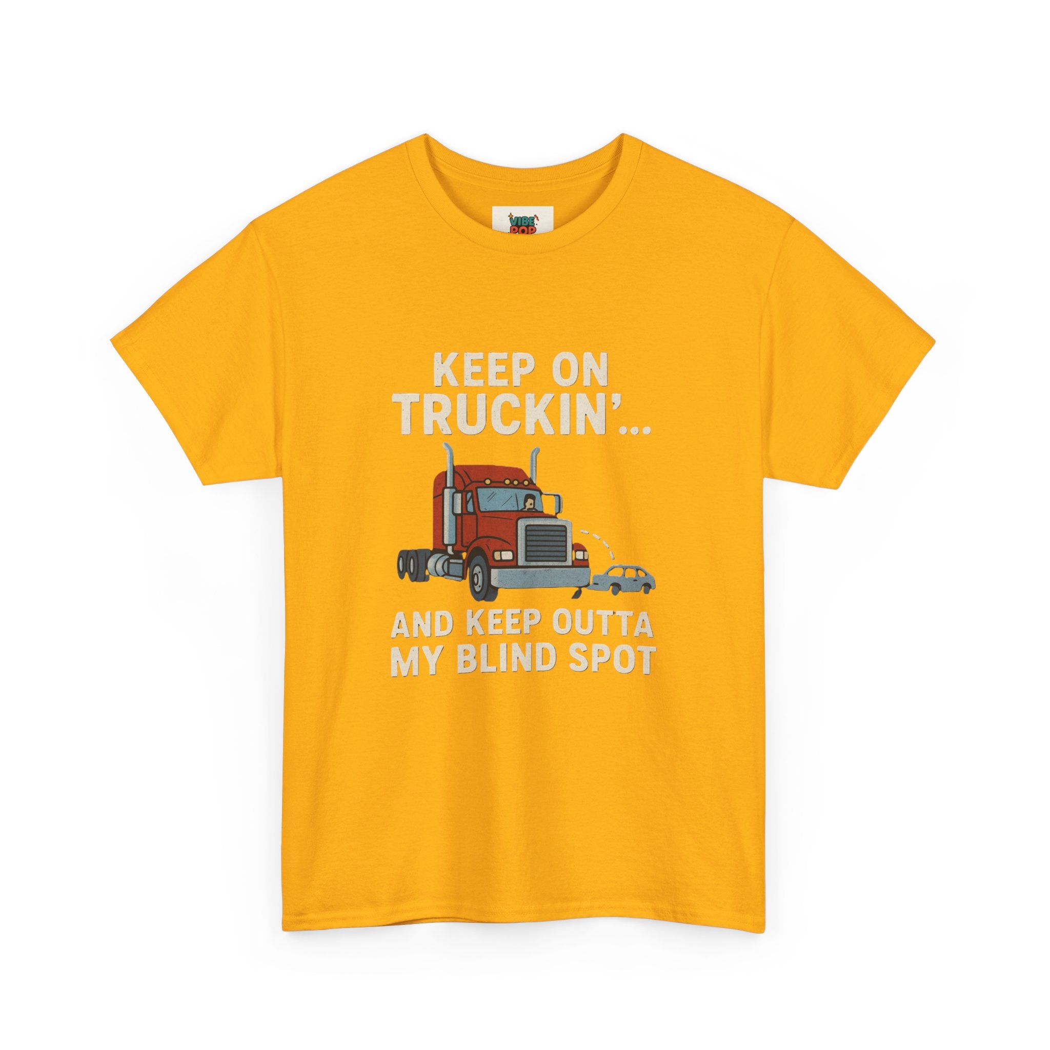Keep on Truckin' Unisex Heavy Cotton Tee, Perfect Gift for Truck Drivers, Casual Wear, Trucking Apparel, Road Trip T-Shirt, Funny Gift