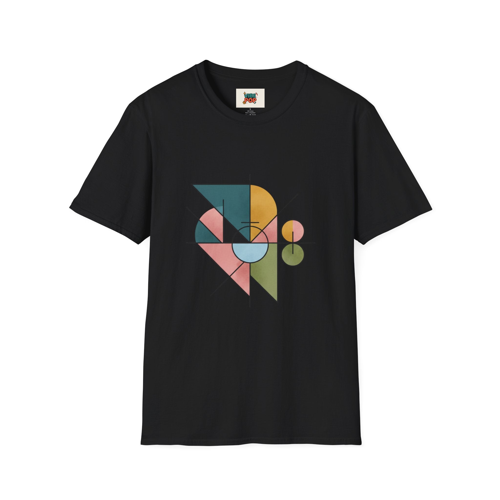 Geometric Art Unisex T-Shirt, Trendy Tee, Casual Wear, Gift for Art Lovers, Fashion Statement, Modern Design, Abstract, Geometric
