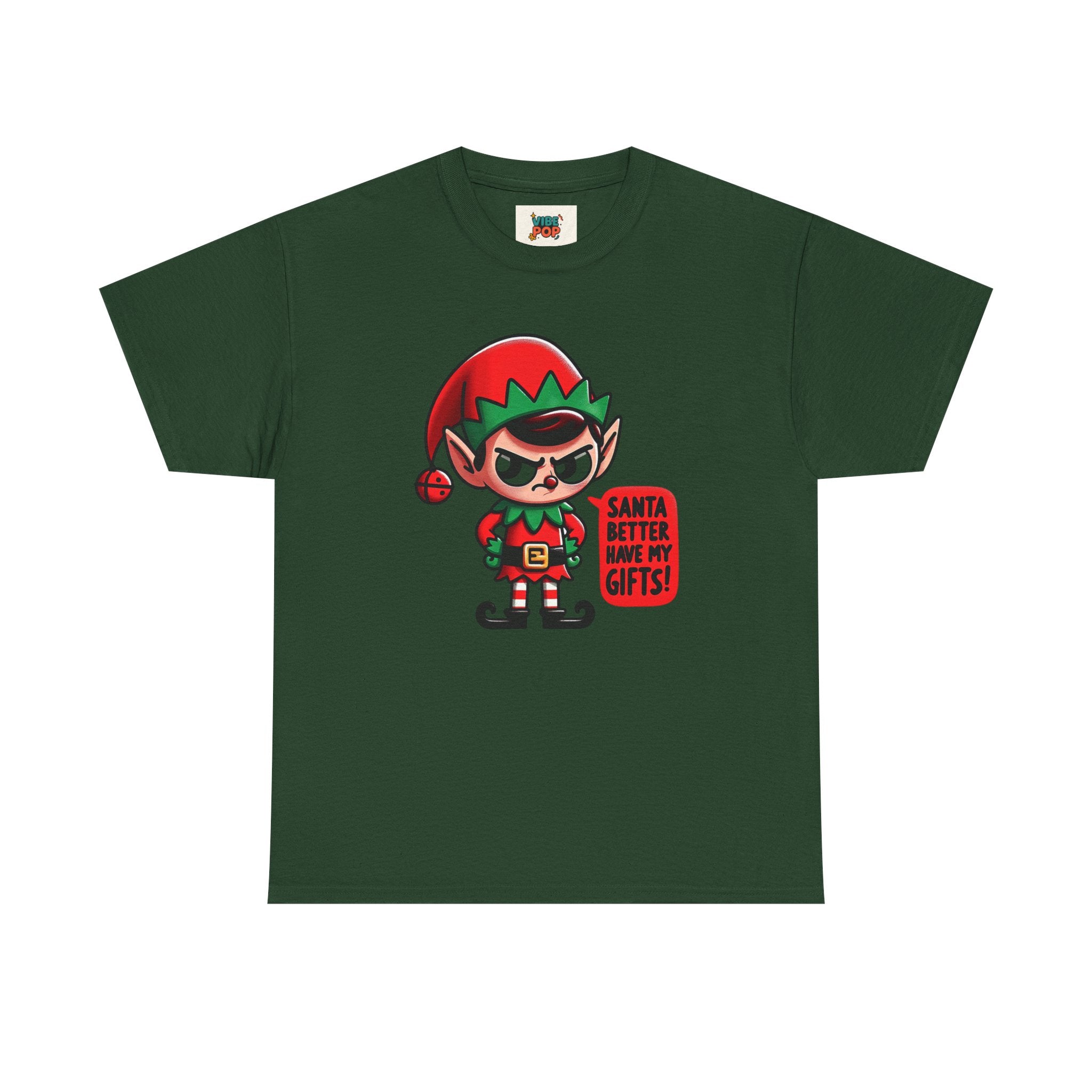 Santa Better Have My Gifts Tee, Funny Holiday T-Shirt, Unisex Christmas Shirt, Elf Graphic Tee, Gift for Him/Her, Festive Apparel
