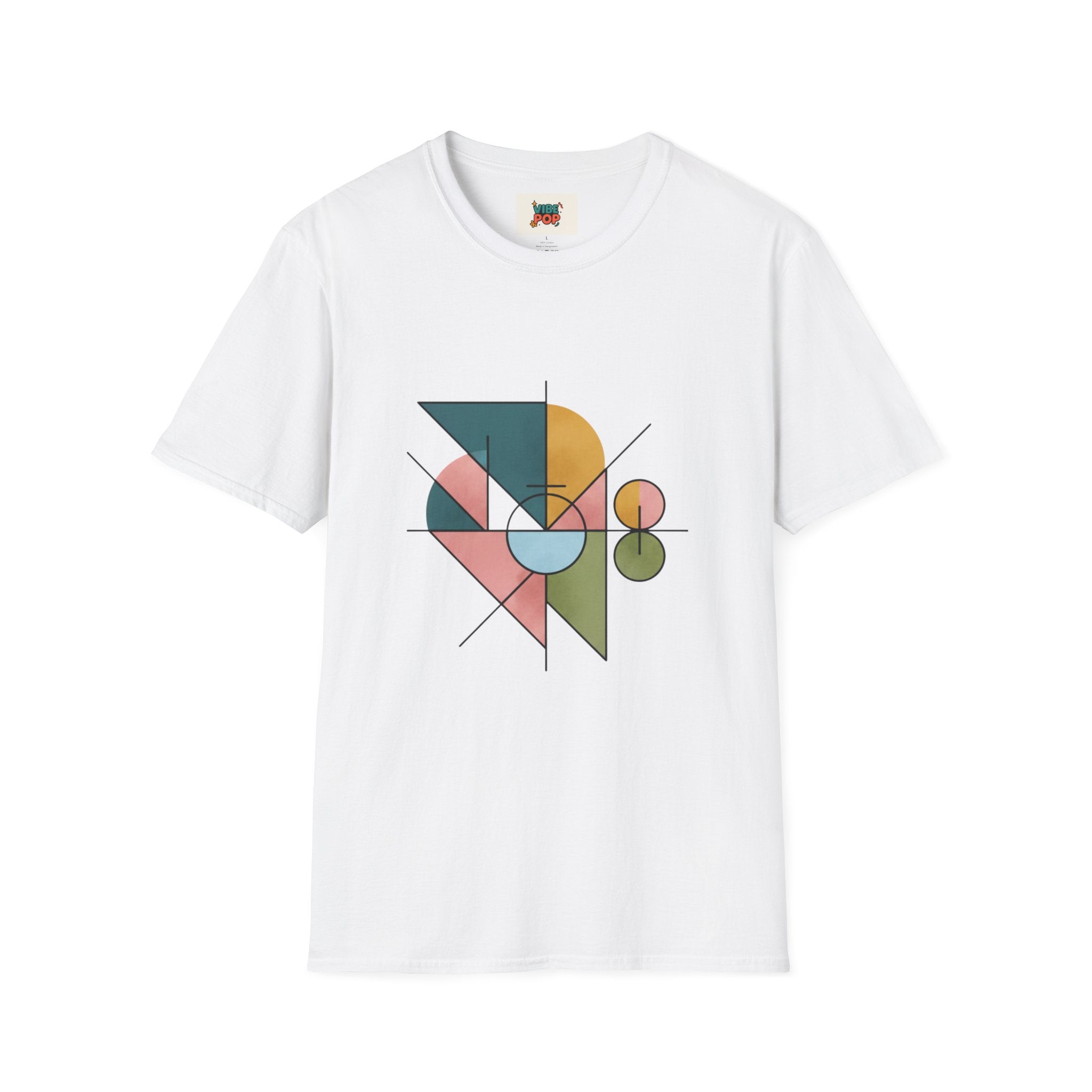 Geometric Art Unisex T-Shirt, Trendy Tee, Casual Wear, Gift for Art Lovers, Fashion Statement, Modern Design, Abstract, Geometric