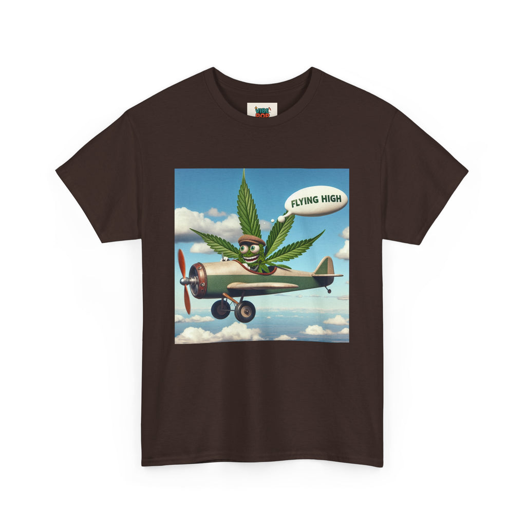 High Flying Cannabis Tee, Stoner Apparel, Vintage Style T-Shirt, Gift for Weed Lovers, Funny Graphic Tee