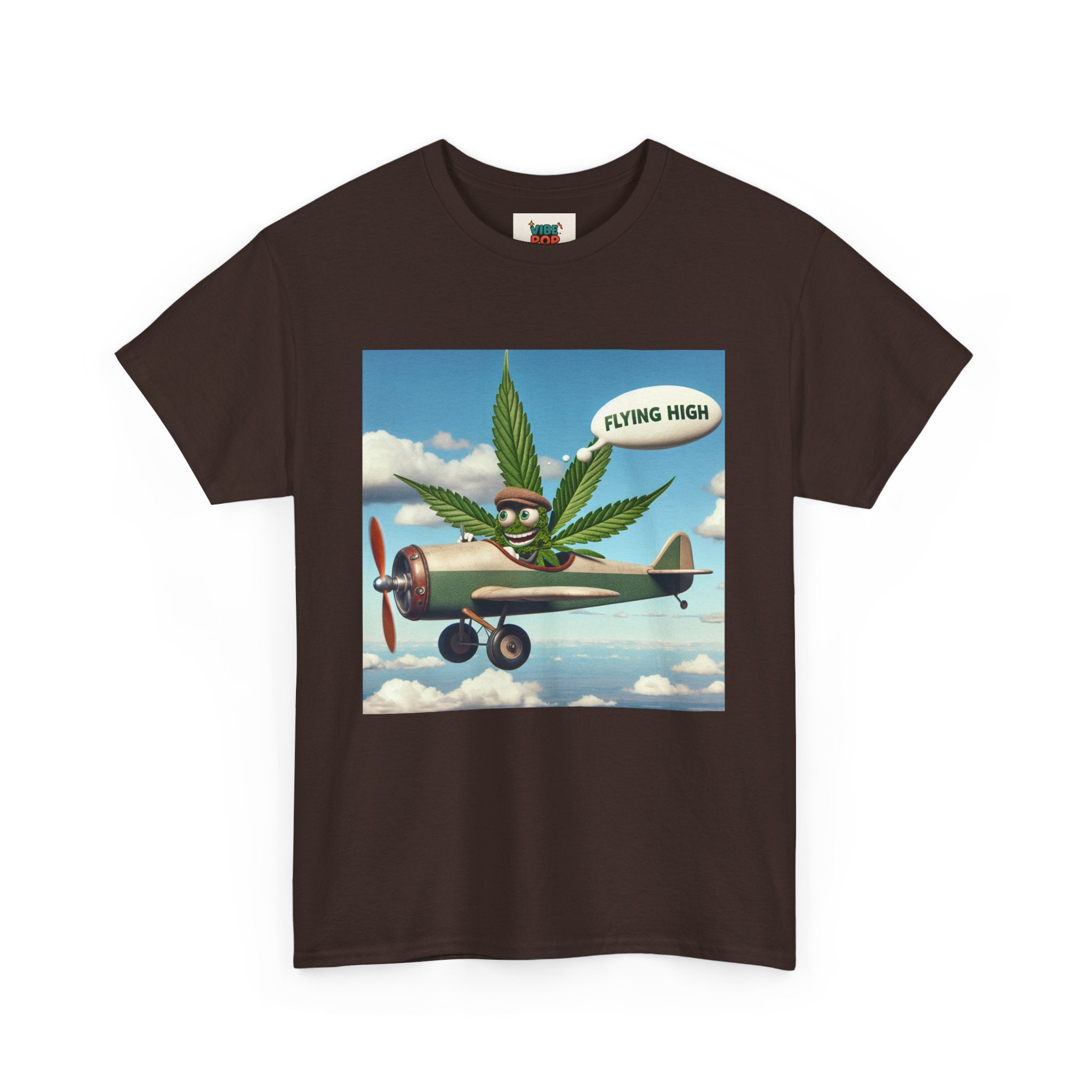 High Flying Cannabis Tee, Stoner Apparel, Vintage Style T-Shirt, Gift for Weed Lovers, Funny Graphic Tee