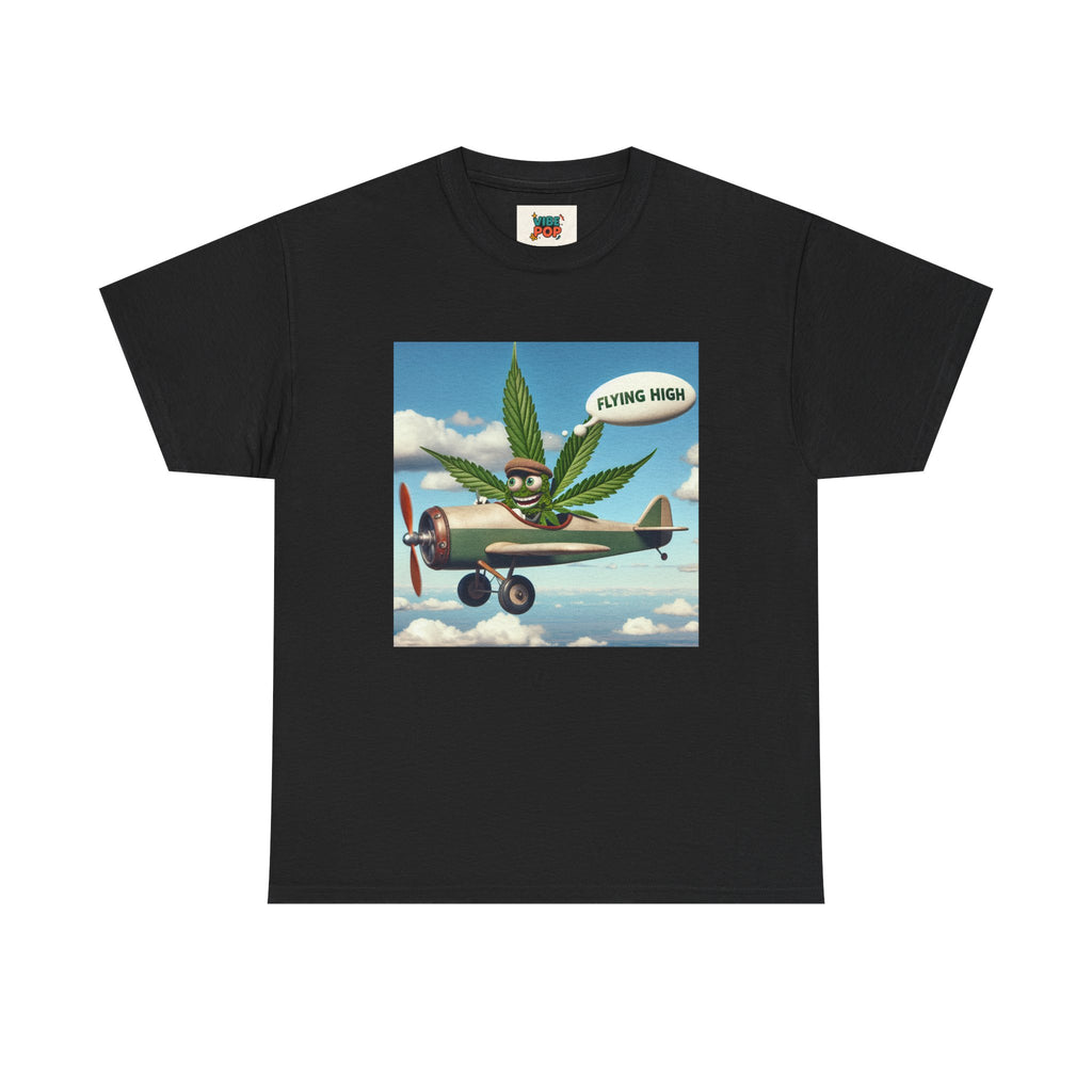 High Flying Cannabis Tee, Stoner Apparel, Vintage Style T-Shirt, Gift for Weed Lovers, Funny Graphic Tee