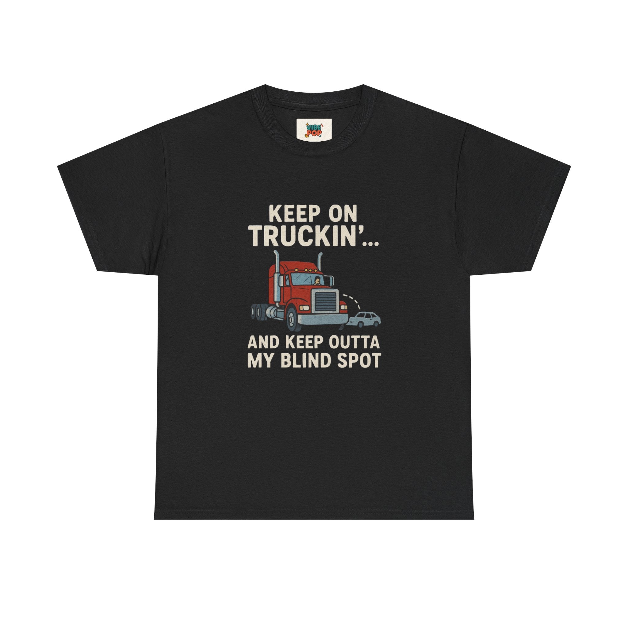 Keep on Truckin' Unisex Heavy Cotton Tee, Perfect Gift for Truck Drivers, Casual Wear, Trucking Apparel, Road Trip T-Shirt, Funny Gift