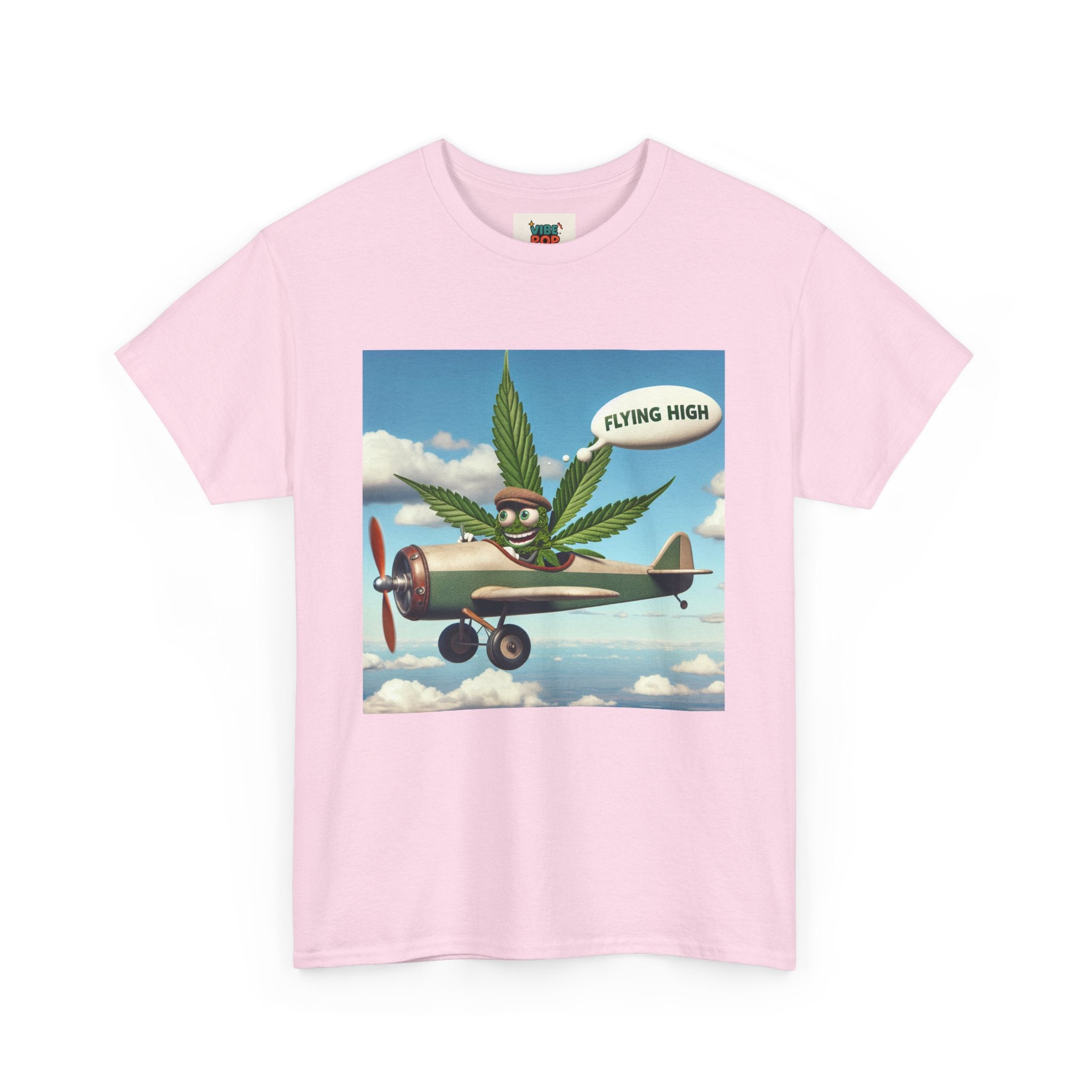 High Flying Cannabis Tee, Stoner Apparel, Vintage Style T-Shirt, Gift for Weed Lovers, Funny Graphic Tee