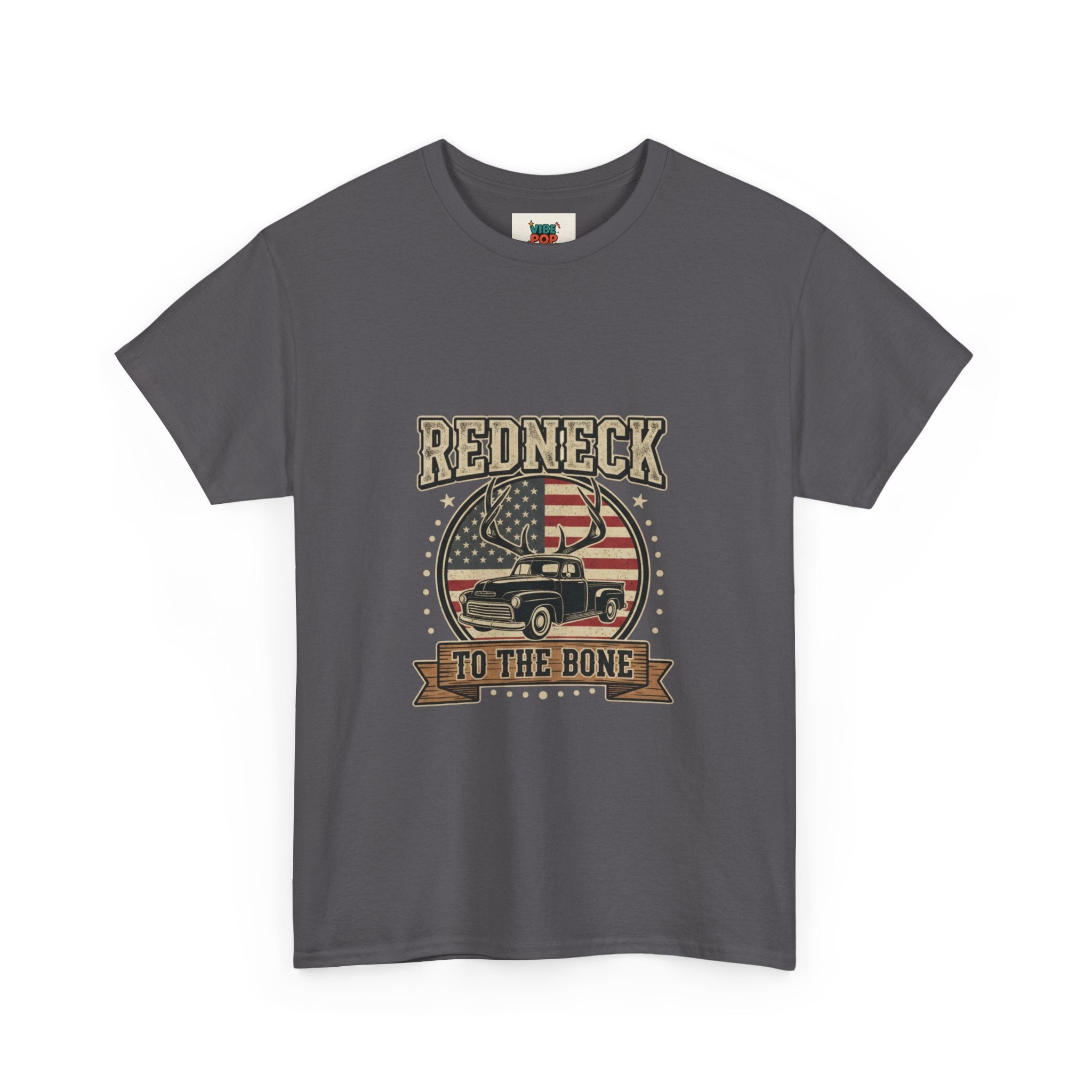 Redneck to the Bone Unisex Heavy Cotton Tee, Southern Pride Shirt, Americana Style Tee, Country Music Apparel, Gift for Him, Patriotic Top