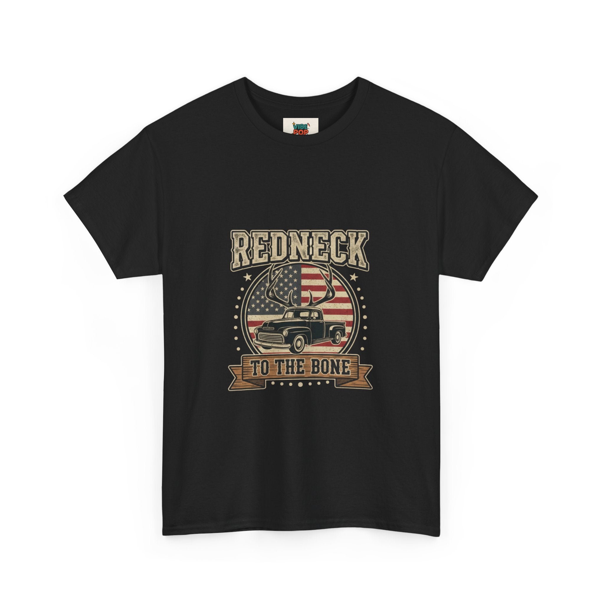 Redneck to the Bone Unisex Heavy Cotton Tee, Southern Pride Shirt, Americana Style Tee, Country Music Apparel, Gift for Him, Patriotic Top