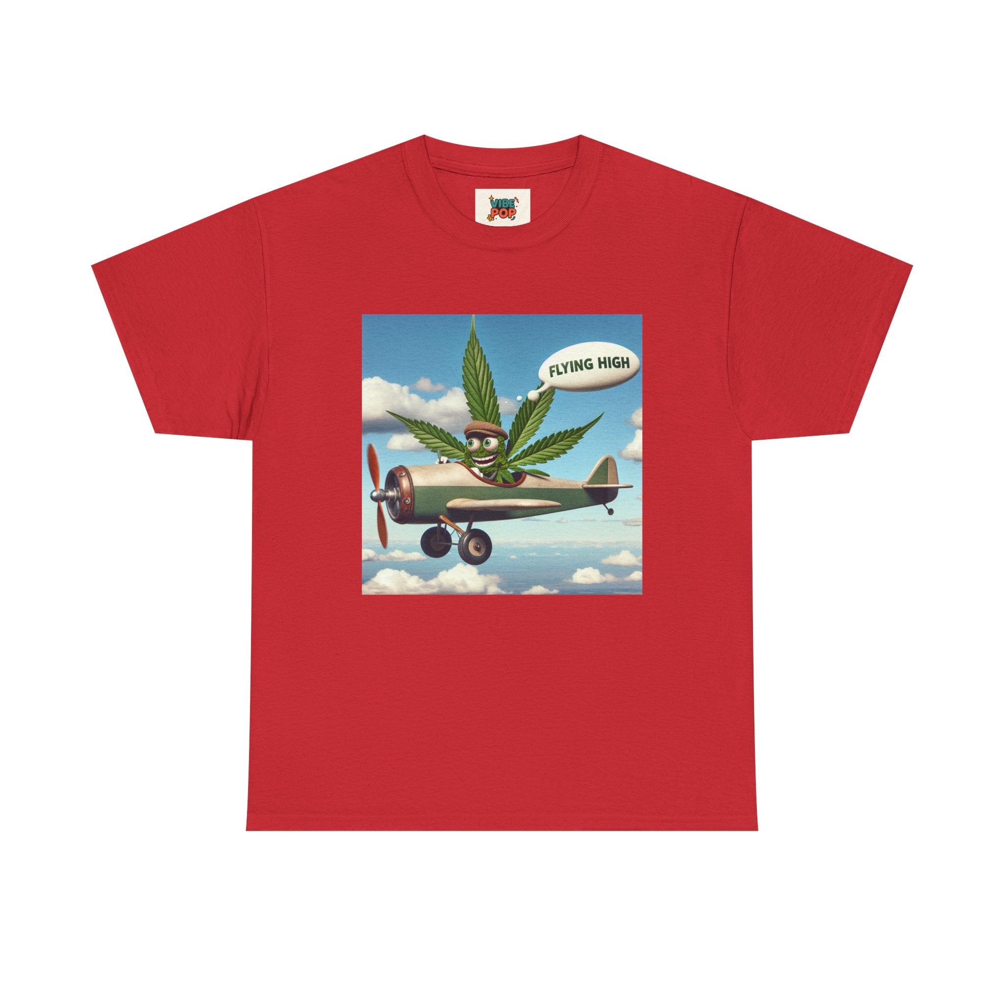High Flying Cannabis Tee, Stoner Apparel, Vintage Style T-Shirt, Gift for Weed Lovers, Funny Graphic Tee