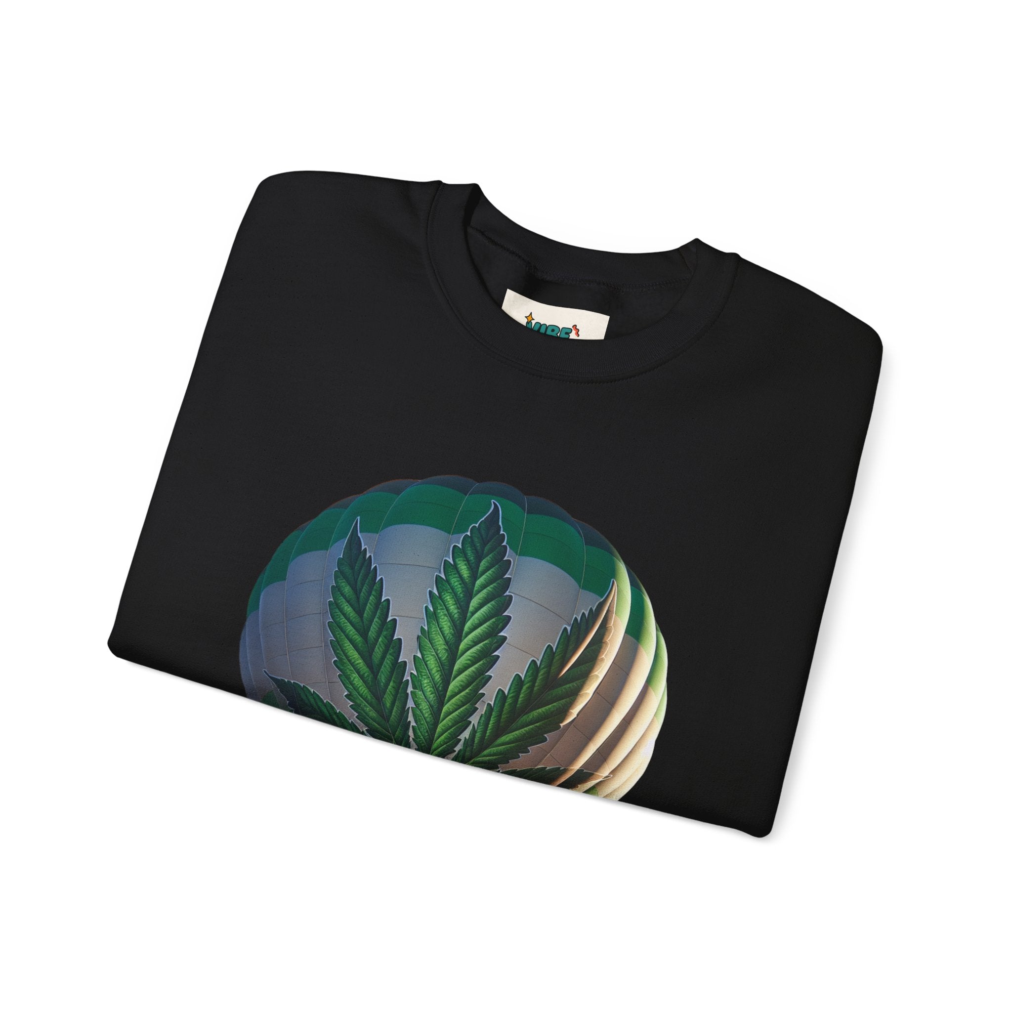 High Flying Crewneck Sweatshirt | Unisex Cannabis Design | Cozy Gift for Smokers | Fall Fashion | Chill Vibes