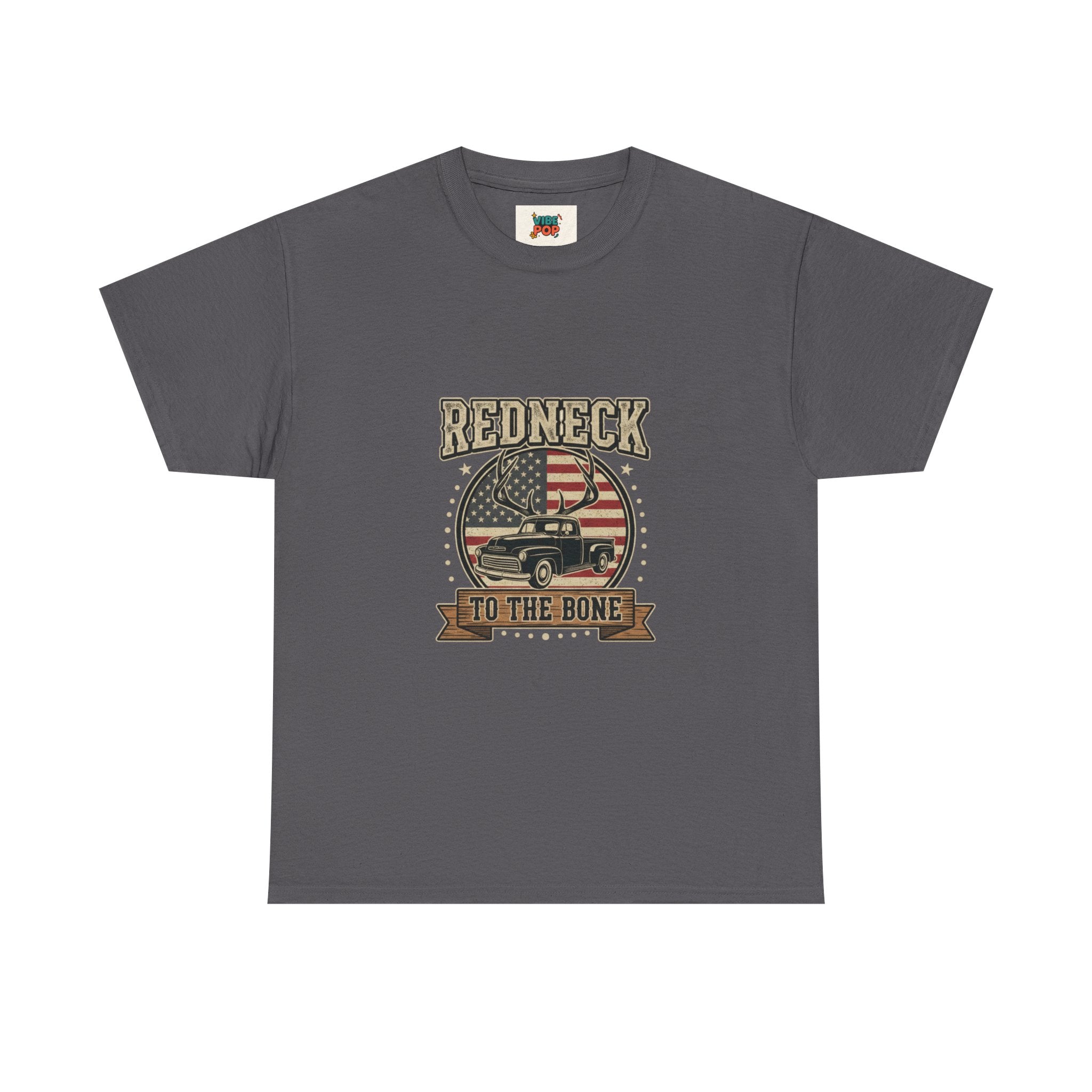Redneck to the Bone Unisex Heavy Cotton Tee, Southern Pride Shirt, Americana Style Tee, Country Music Apparel, Gift for Him, Patriotic Top