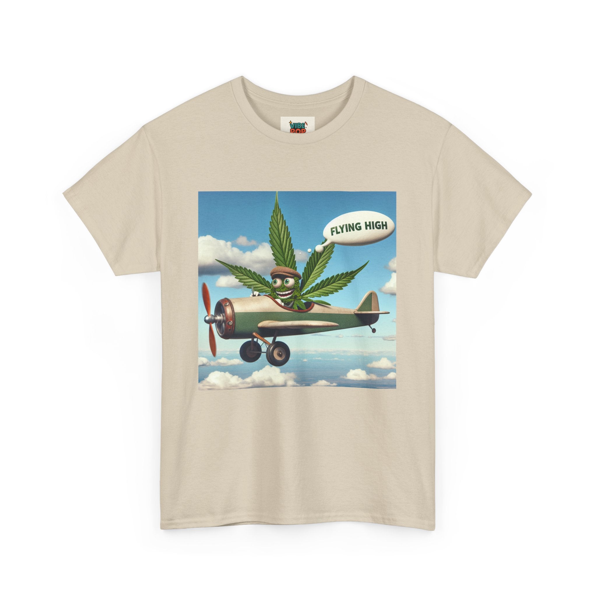 High Flying Cannabis Tee, Stoner Apparel, Vintage Style T-Shirt, Gift for Weed Lovers, Funny Graphic Tee