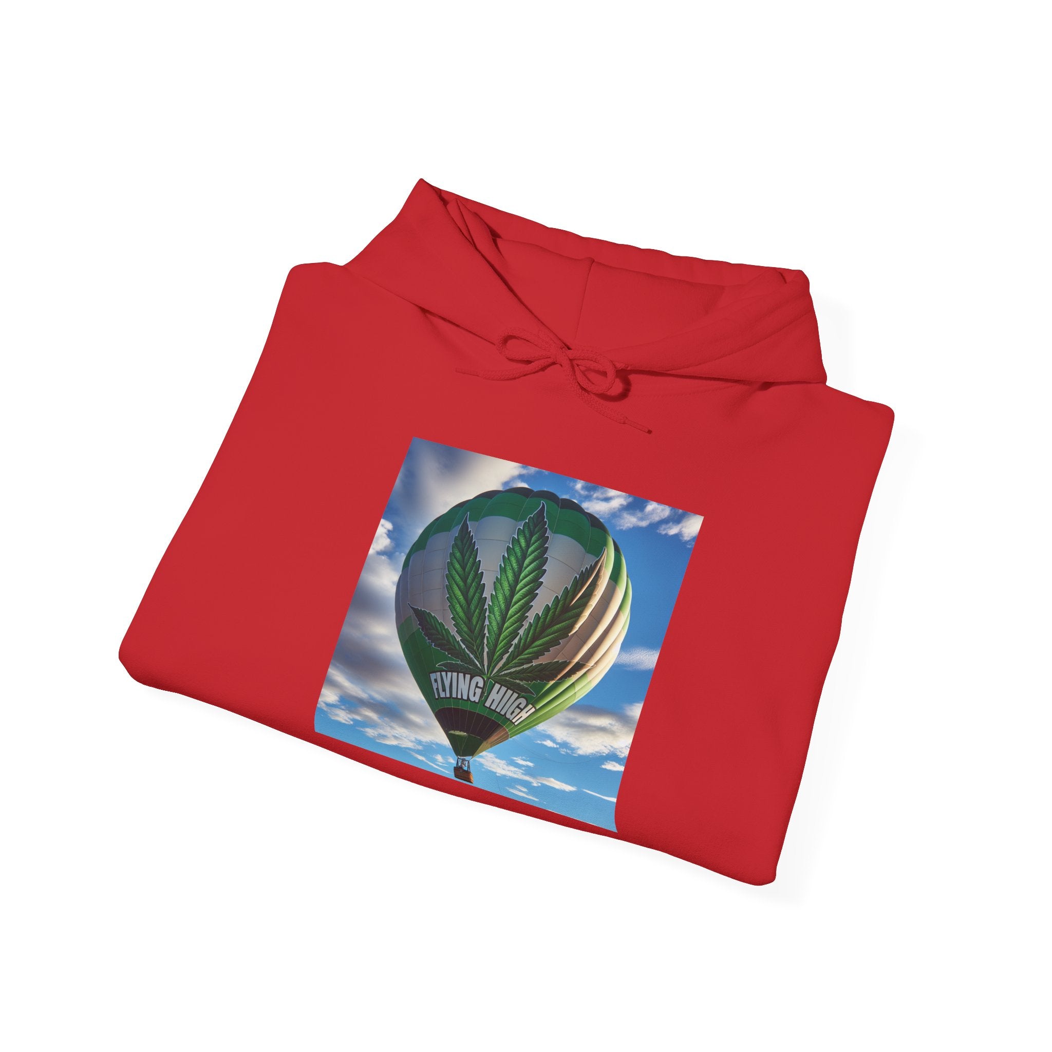 Hot Air Balloon Unisex Hooded Sweatshirt, Weed, Cannabis  Gift for Adventurers, Perfect for Fall, Ideal for Travel Enthusiasts, Nature Lovers, [...]