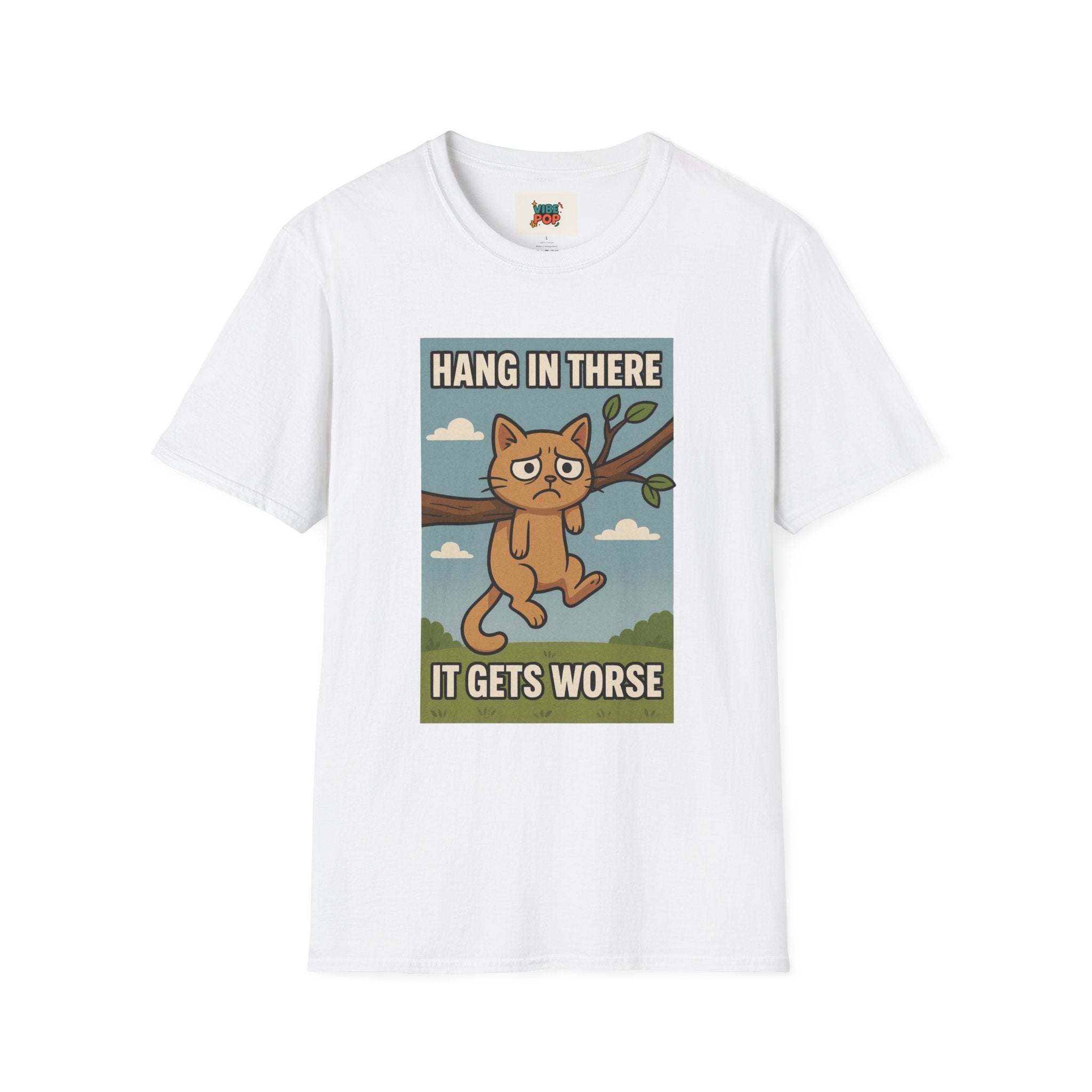 Unisex T-Shirt sarcastic motivational funny cat