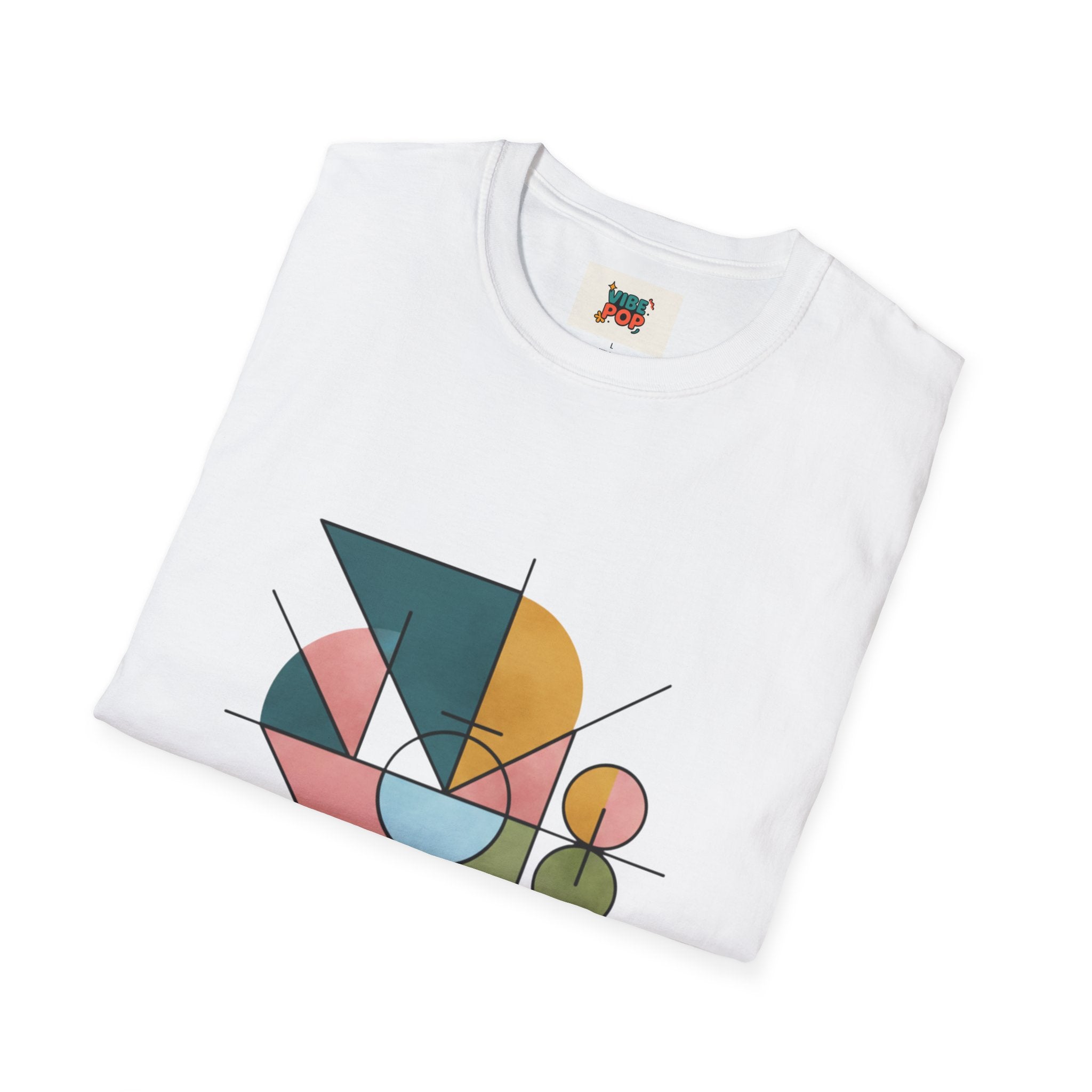 Geometric Art Unisex T-Shirt, Trendy Tee, Casual Wear, Gift for Art Lovers, Fashion Statement, Modern Design, Abstract, Geometric