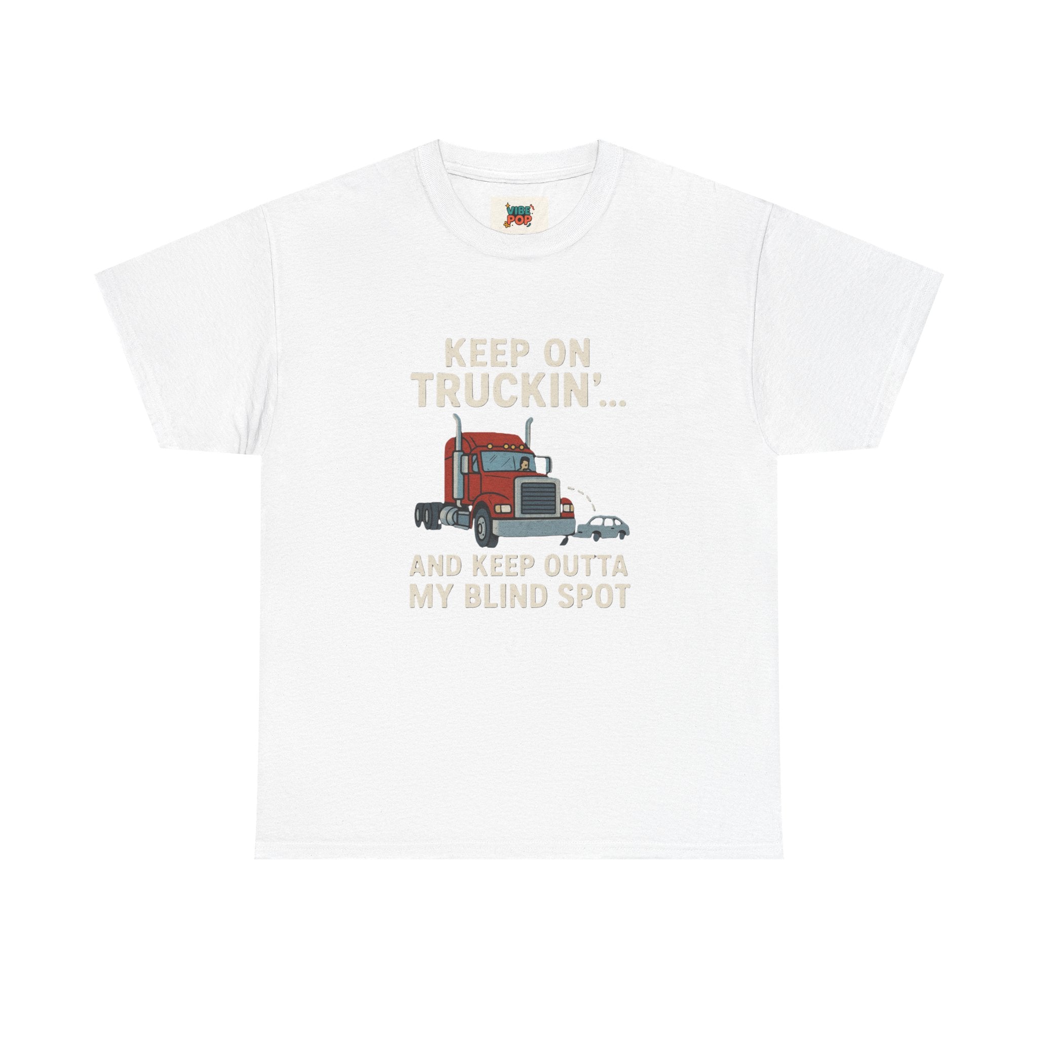 Keep on Truckin' Unisex Heavy Cotton Tee, Perfect Gift for Truck Drivers, Casual Wear, Trucking Apparel, Road Trip T-Shirt, Funny Gift